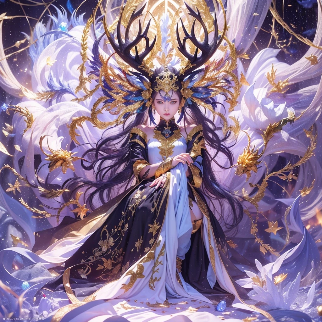 deer角飞天九尾浅蓝天师火焰毛deer星,novel,Torch Night Black Gold Orange Snake Print Silk Trousers,Rouge Diamond Tulle Sheer Lizard Print,Fat girl flying in space in the snow 1:900 miniatures,Front view,pure transparency,put on boxing gloves,佩戴金框反Light太阳镜,Panoramic super wide angle,very happy,Authentic and delicate texture,Strong visual impact,super detailed,dream girl,delicate face型,beautiful eyes,Hair floating in the air, cherry style,Zhou Xiaotong,crystal clear,Good sense of perspective,Light影效果,16KLight滑,surface reflected Light,flowing black hair,Water Goddess 32K,complicated,grace,Very detailed,Gorgeous,digital photography,Autumn Cowboy Shooting,Surrealism,broken ruby,defeat magic,Water magic entanglement,(masterpiece,Light,beautiful eyes:1.2),high dynamic range,void 5 energy storm,(china 1 girl,black eyes:1.5),rouge skin,发Light的皮肤,(sit on stone:1.5),delicate face,black hair,穿上Gorgeous金色铠甲,take off shoulders,deer,short skirt,beautiful golden armor,it'it'It's raining,beautiful,Don't look at the audience,Turn your back to the camera,masterpiece,side,side portrait close-up