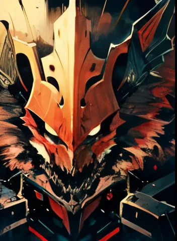 1Big whiteorange royal tigerhuman, scarry,red blood ,big claw, hunger, frozen blackground, stronger, animal, stand on to legs, big, old,snow cloth, lycan, fantasy, wearing armor coat,