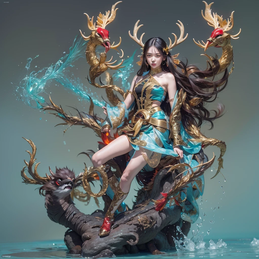 deer角飞天九尾浅蓝天师火焰毛deer星,novel,Torch Night Black Gold Orange Snake Print Silk Trousers,Rouge Diamond Tulle Sheer Lizard Print,Fat girl flying in space in the snow 1:900 miniatures,Front view,pure transparency,put on boxing gloves,佩戴金框反Light太阳镜,Panoramic super wide angle,very happy,Authentic and delicate texture,Strong visual impact,super detailed,dream girl,delicate face型,beautiful eyes,Hair floating in the air, cherry style,Zhou Xiaotong,crystal clear,Good sense of perspective,Light影效果,16KLight滑,surface reflected Light,flowing black hair,Water Goddess 32K,complicated,grace,Very detailed,Gorgeous,digital photography,Autumn Cowboy Shooting,Surrealism,broken ruby,defeat magic,Water magic entanglement,(masterpiece,Light,beautiful eyes:1.2),high dynamic range,void 5 energy storm,(china 1 girl,black eyes:1.5),rouge skin,发Light的皮肤,(sit on stone:1.5),delicate face,black hair,穿上Gorgeous金色铠甲,take off shoulders,deer,short skirt,beautiful golden armor,it'it'It's raining,beautiful,Don't look at the audience,Turn your back to the camera,masterpiece,side,side portrait close-up
