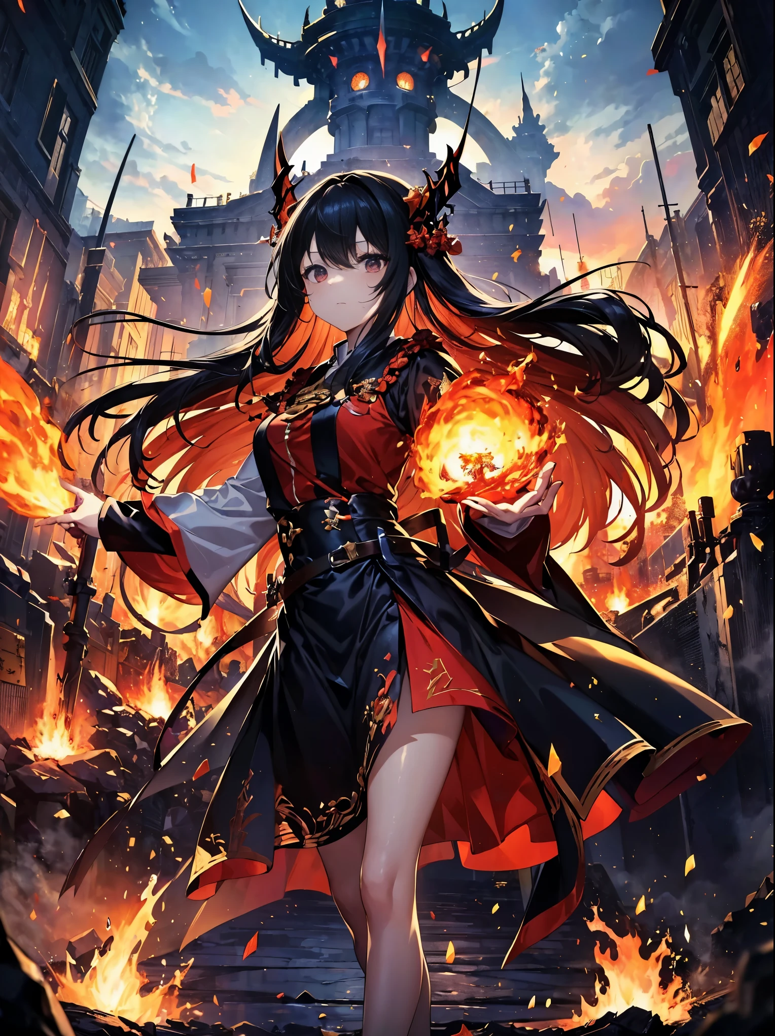 (((masterpiece)))、(((highest quality)))、((super detailed))、According to the contract、Follow me please、Overlord of Flame。come、Purification Flame、Great Sword of Flame。
fluttershy、Fire and brimstone through Sodom。turn sinners into dust of death。『Burning sky』