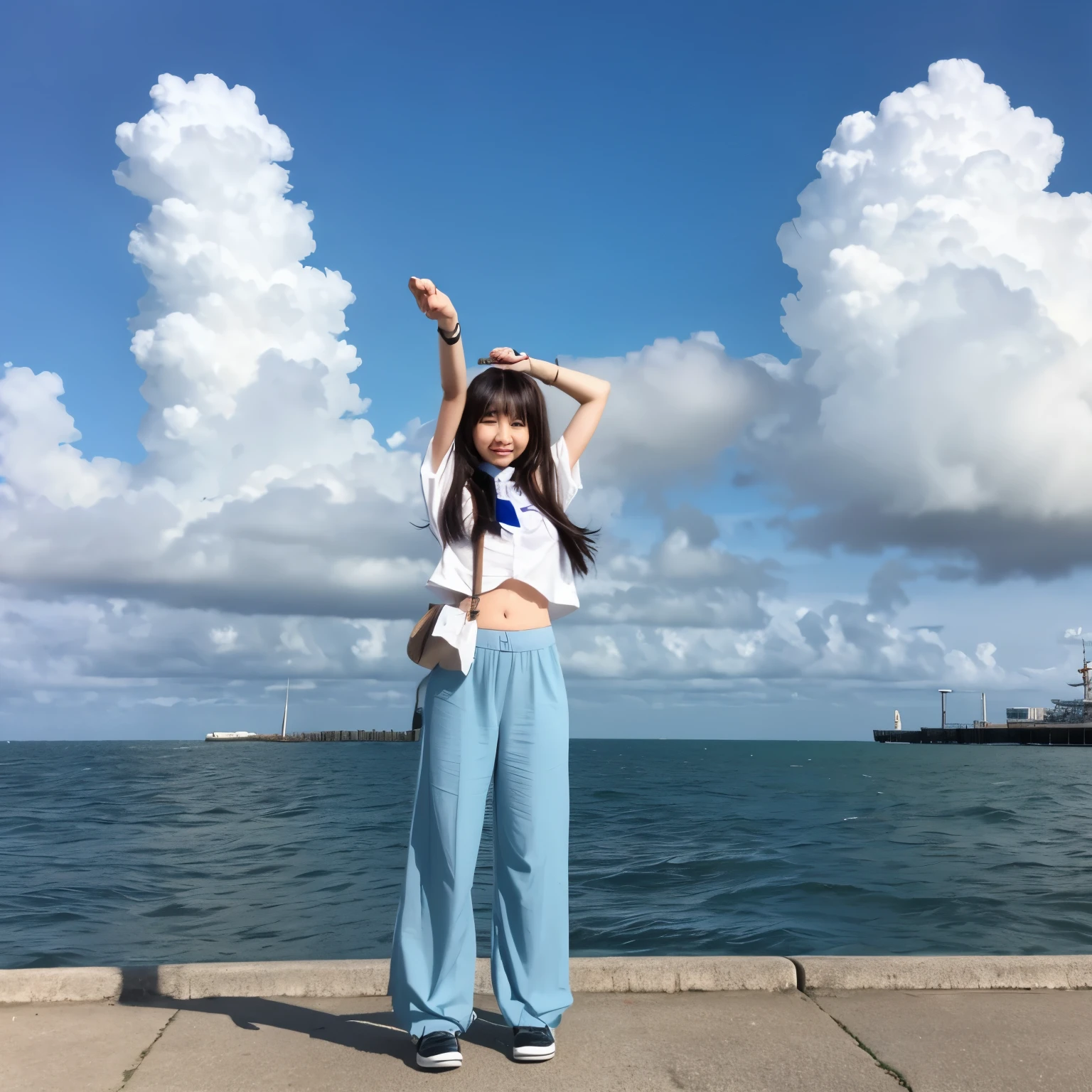 KanColle,Wind and clouds,girl,pants