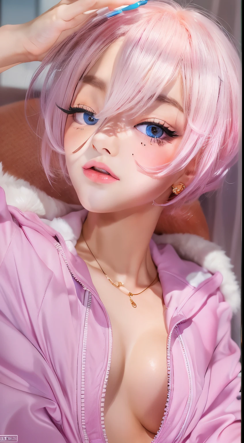 nsfw,((highest quality, 8K, masterpiece :1.3)), 1 girl, pretty woman with thin abs :1.3, (medium short hair, huge breasts :1.2), pajamas:1.1, super detailed face, fine eyes, nsfw,(spread pussy wide:1.1),(pussy focus:1.3), (bare pussy:1.3), (Vaginal hole:1.1),(urethra:1.1),(kuppa:1.1),(open vagina, vivid pussy, high quality vagina:1.1),putting own finger deep into vagina,