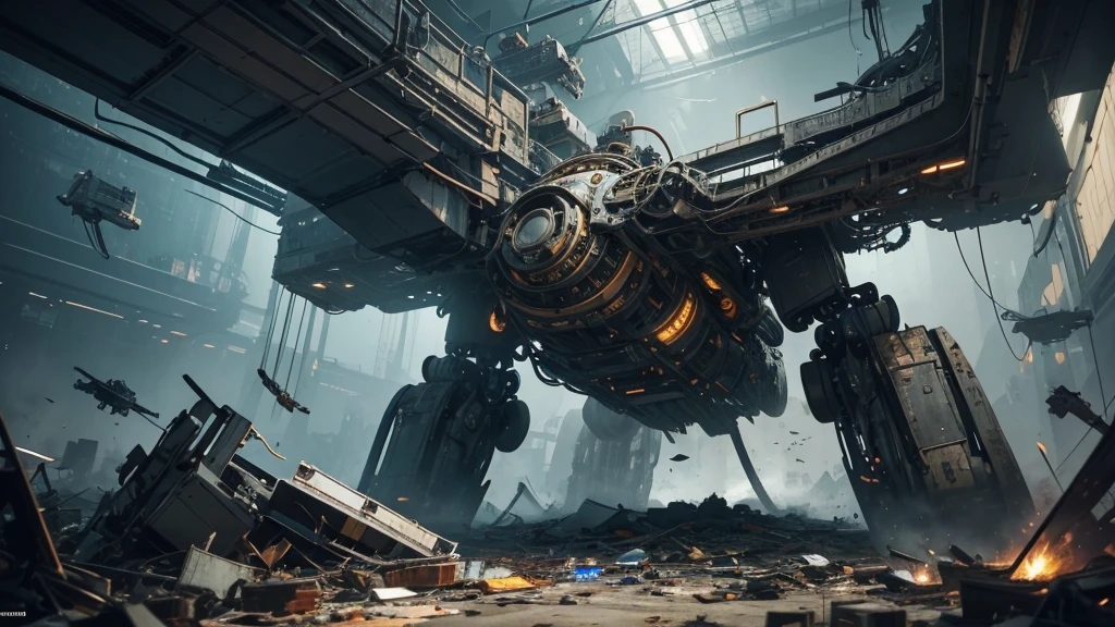 best quality,ultra-detailed,realistic,highres,(surrealist art:1.2),broken robot wreckage,broken circuitry,mechanical components,chaotic debris,scattered computer fragments,collisions,crashes,overwhelming amount of debris,delicate,mechanical engineering The above is the generated prompt,According to the theme you provide,I will generate a topic related、High quality Stable Diffusion images。The following is a detailed prompt explanation:
- Image Quality:I used"best quality,ultra-detailed,realistic,highres"and other keywords to indicate the high quality of the image,Want the generated images to be realistic、High-resolution effects。
- Core content body:The topic is"there are many large broken robot",So I added in prompt"broken robot wreckage, broken circuitry, mechanical components, chaotic debris, scattered computer fragments"etc,Used to describe the large number of broken robots in the picture、circuit、Mechanical components、Chaotic debris and scattered computer debris。The goal is to ensure that the resulting image accurately represents what the subject is describing。
- Art style:Topic requirements"highly detailed surrealist art",I use in prompt"(surrealist art:1.2)"to express artistic style,Want to generate images with a highly detailed, surreal art style。
- Material:mentioned in the topic"mechanical engineering",I didn't specifically use the word in the prompt,But through other descriptive words such as"broken circuitry, mechanical components"etc. to represent materials and elements related to mechanical engineering。
- Additional details:I used"collisions, crashes, overwhelming amount of debris, delicate"etc来进一步描述画面的细节,Make the generated images richer and more reasonable。
I hope the prompt generated above meets your needs.,If you have any questions please feel free to let me know。