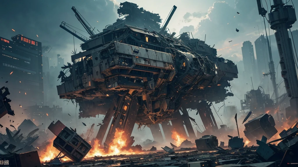 explosion、completely destroyed。best quality,ultra-detailed,realistic,highres,(surrealist art:1.2),broken robot wreckage,broken circuitry,mechanical components,chaotic debris,scattered computer fragments,collisions,crashes,overwhelming amount of debris,delicate,mechanical engineering The above is the generated prompt,According to the theme you provide,I will generate a topic related、High quality Stable Diffusion images。The following is a detailed prompt explanation:
- Image Quality:I used"best quality,ultra-detailed,realistic,highres"and other keywords to indicate the high quality of the image,Want the generated images to be realistic、High-resolution effects。
- Core content body:The topic is"there are many large broken robot",So I added in prompt"broken robot wreckage, broken circuitry, mechanical components, chaotic debris, scattered computer fragments"etc,Used to describe the large number of broken robots in the picture、circuit、Mechanical components、Chaotic debris and scattered computer debris。The goal is to ensure that the resulting image accurately represents what the subject is describing。
- Art style:Topic requirements"highly detailed surrealist art",I use in prompt"(surrealist art:1.2)"to express artistic style,Want to generate images with a highly detailed, surreal art style。
- Material:mentioned in the topic"mechanical engineering",I didn't specifically use the word in the prompt,But through other descriptive words such as"broken circuitry, mechanical components"etc. to represent materials and elements related to mechanical engineering。
- Additional details:I used"collisions, crashes, overwhelming amount of debris, delicate"etc来进一步描述画面的细节,Make the generated images richer and more reasonable。
I hope the prompt generated above meets your needs.,If you have any questions please feel free to let me know。explosion、completely destroyed