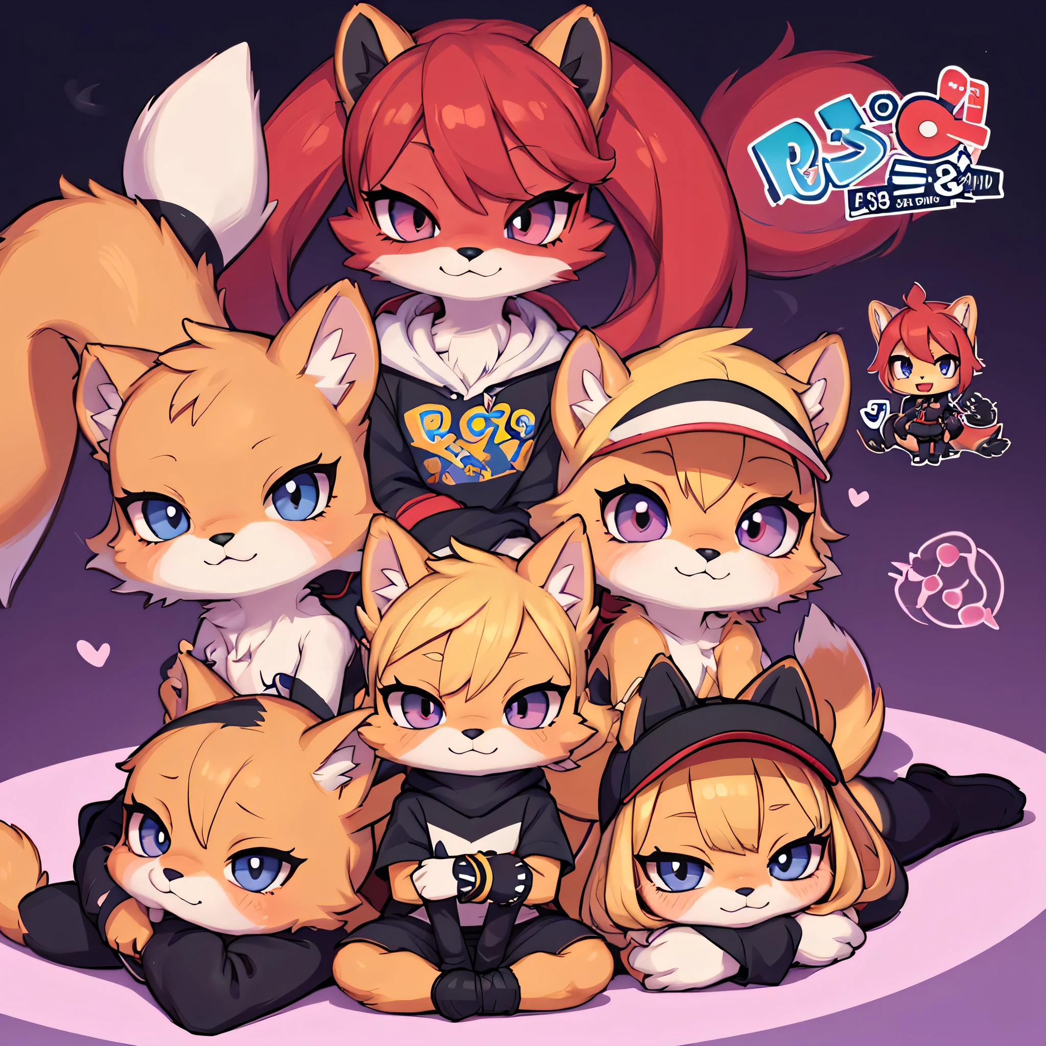 (pokemon style,cute digital art,advanced digital chibi art,high resolution committee), young weasel, chibi art, cute characters, Fursona Furry Arts Council