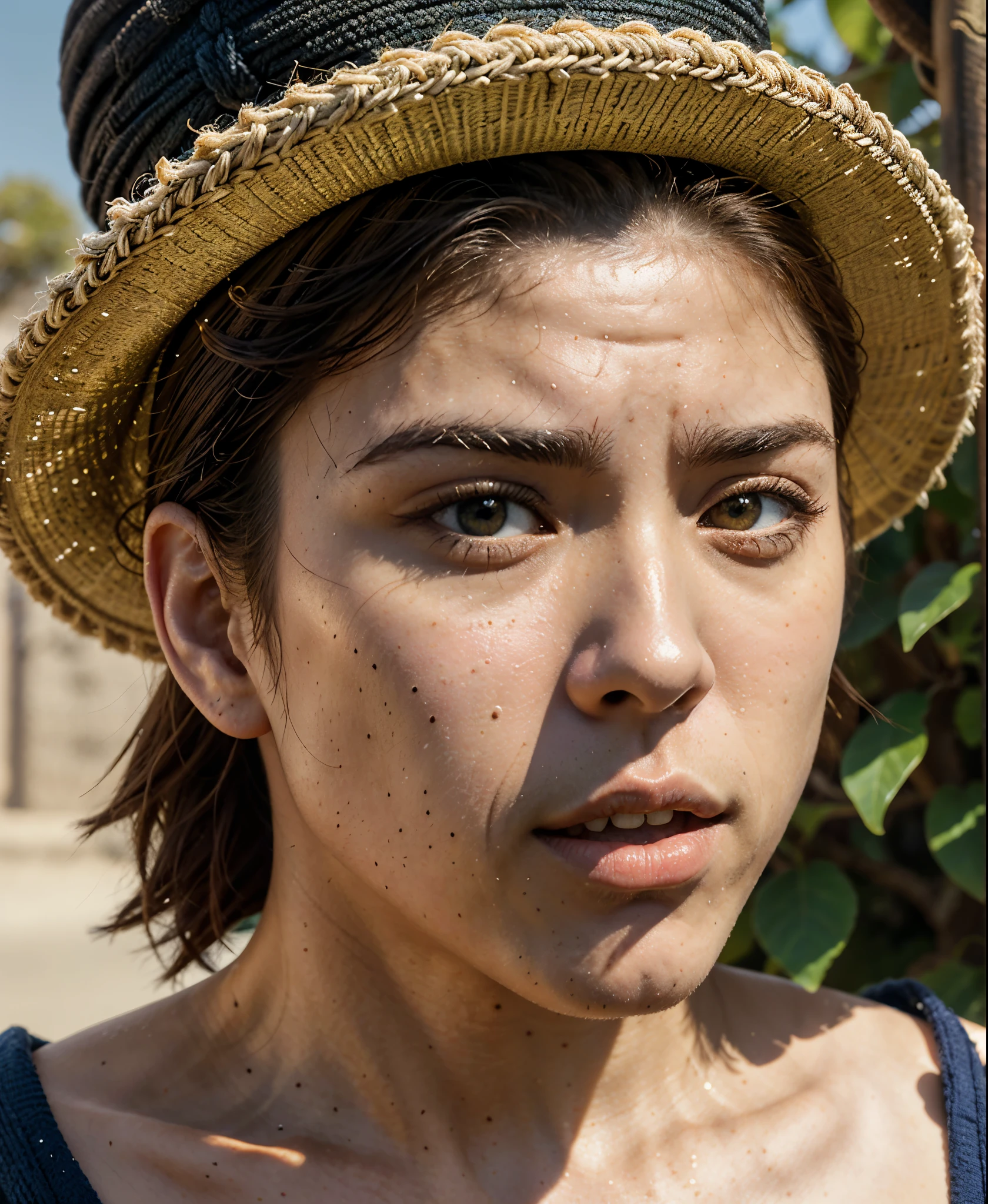(Obra maestra), Mejor calidad, cara perfecta, ojos expresivos, (vagabundo:1.2), scaramouche (impacto genshin), 1 chico, enfoque masculino, solo, al aire libre, nube, de pie, hoja, cielo, mano en sombreros, chaleco