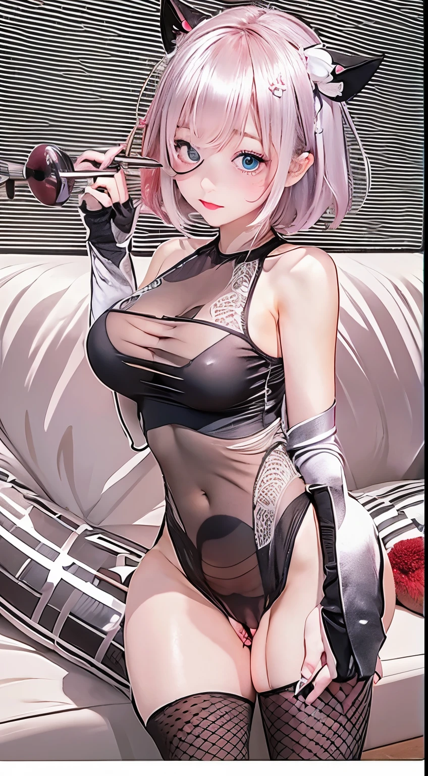 nsfw,((highest quality, 8K, masterpiece :1.3)), 1 girl, pretty woman with thin abs :1.3, (medium short hair, huge breasts :1.2), pajamas:1.1, super detailed face, fine eyes, nsfw,(spread pussy wide:1.1),(pussy focus:1.3), (bare pussy:1.3), (Vaginal hole:1.1),(urethra:1.1),(kuppa:1.1),(open vagina, vivid pussy, high quality vagina:1.1),putting own finger deep into vagina,