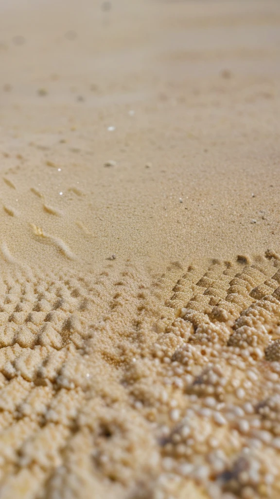 Closeup of sand beach, zoom200x, ignore: v2.1