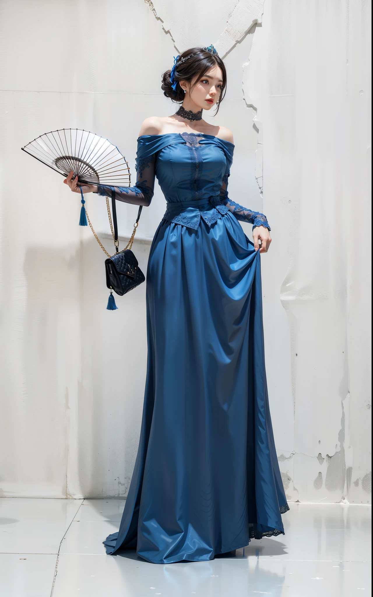 Royal sister，exquisite eyes，Detailed facial expressions body，tall figure，Leg length，4k，HD，translucent lace，Fair and plump figure，pretty face，Little cherry mouth，beautiful and delicious（3D royal sister），exquisite dress，Wear crystal jewelry，long skirt