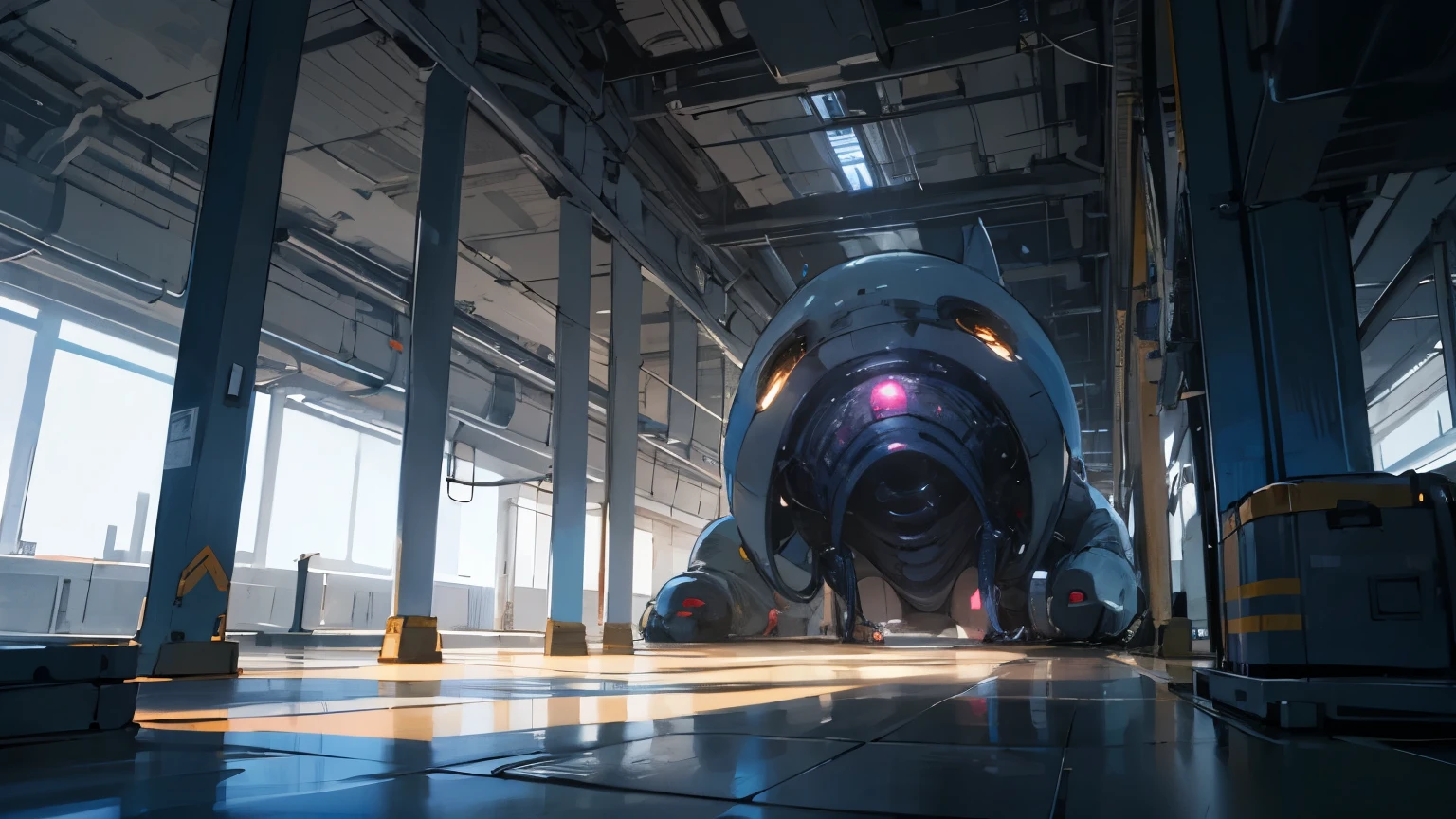 Inside the alien base