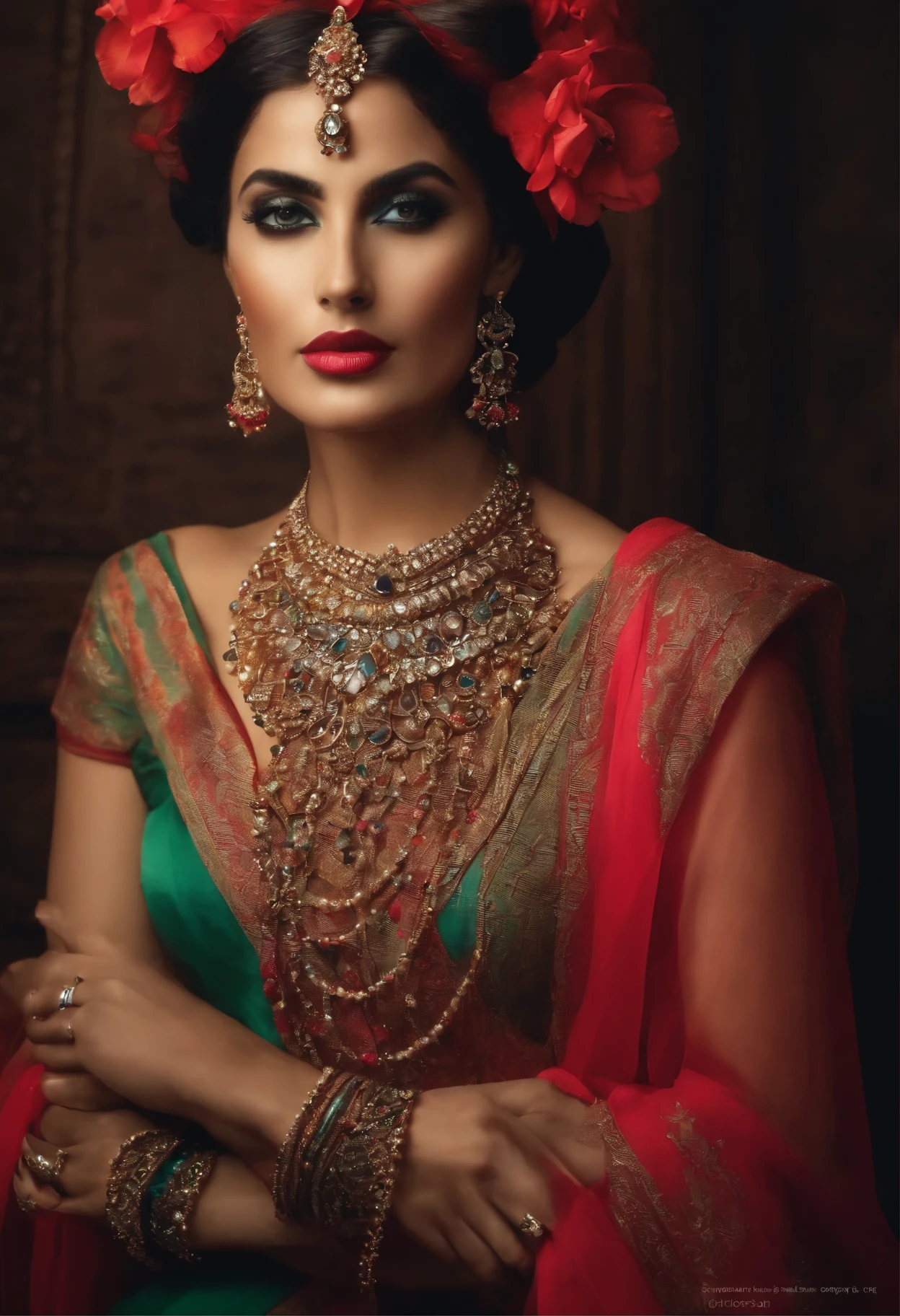 Lady with jewellery ware