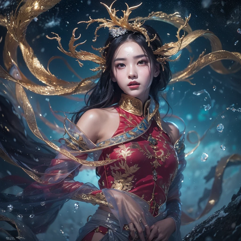 Antlers Flying Nine Tails Light Blue Heavenly Master Flame Hair Star,Moon Night black, gold and orange snake print silk trousers,Rouge Diamond Tulle Sheer Lizard Print,Girl flying in space in the snow 1:900 miniatures,Front view,pure transparency,put on boxing gloves,Wear gold-framed Reverse Light sunglasses,Panoramic super wide angle,very happy,Authentic and delicate texture,Strong visual impact,super detailed,dream girl,delicate face型,beautiful eyes,Hair floating in the air, cherry style,Zhou Xiaotong,crystal clear,Good sense of perspective,Light shadow effect,16KLight slip,surface reflected Light,flowing black hair,Water Goddess 32K,complicated,grace,Very detailed,Gorgeous,digital photography,Autumn Cowboy Shooting,Surrealism,broken ruby,defeat magic,Water magic entanglement,(masterpiece,Light,beautiful eyes:1.2),high dynamic range,void 5 energy storm,(china 1 girl,black eyes:1.5),rouge skin,Light skin,(sit on stone:1.5),delicate face,black hair,Put on Gorgeous golden armor,starry sky background,beautiful golden armor,it'it'it'It's raining,beautiful,University Teachers'Don't look at the audience,focus shift,masterpiece