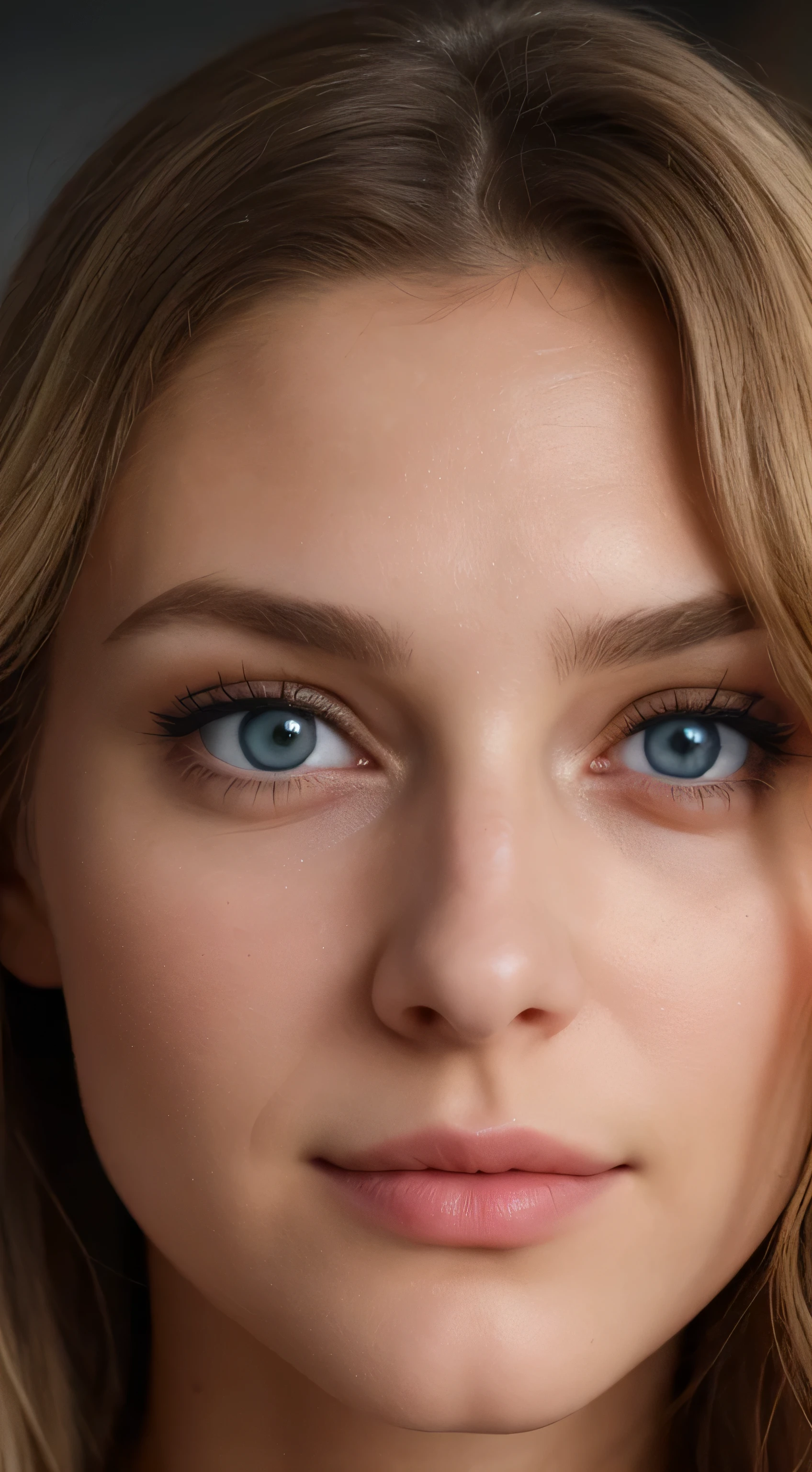 Beautiful brunette with blonde hair, In a beige sweater (22, innocent face, Natureal wavy hair, Blue eyes), and a woman ((Selfie am Upper body, happy)), tMasterpiece, Best quality, Ultra detailed, One, outside, (night), Mountains, Nature, (stars, Officer) Names, analoger style (Look at the viewer: 1.2) (skin texture) (film grain: 1.3), (warm tone, warm tone: 1.2), eine close-up von a, Cinema light, Side light, extra A high resolution, besserer shadow, Ro, Upper body, Pull, Beautiful brunette with blonde hair,dark aesthetic lights, Very detailed, 22, innocent face, Natureal wavy hair, Blue eyes, A high resolution, Masterpiece, Best quality, difficult, high level of detail, very detailed, sharp focus, detailed skin, realistic skin texture, texture, Detailed eyes, professional, 4k, Charming smile , shot on Canon, 85 mm, shallow depth of field, Kodak Vision цветной, perfectly fitting body, extremely detailed, Photor_\(ultra\), фотоRealistic, Realistic, Treatment after, maximum details, Roughness, True Life, ultra realist, photorealism, Photo, 8k contract, Photo, ((body image)), Masterpiece, Best quality, Ultra detailed, Nature, Names, happy, shadow, contrast, clear sky, style, (warm tone, warm tone: 1.2), close-up, cinematic light, side lighting, ultraA high resolution, bester shadow, Ro, front part, serious look, Normal breast, 4k, Nature, big,