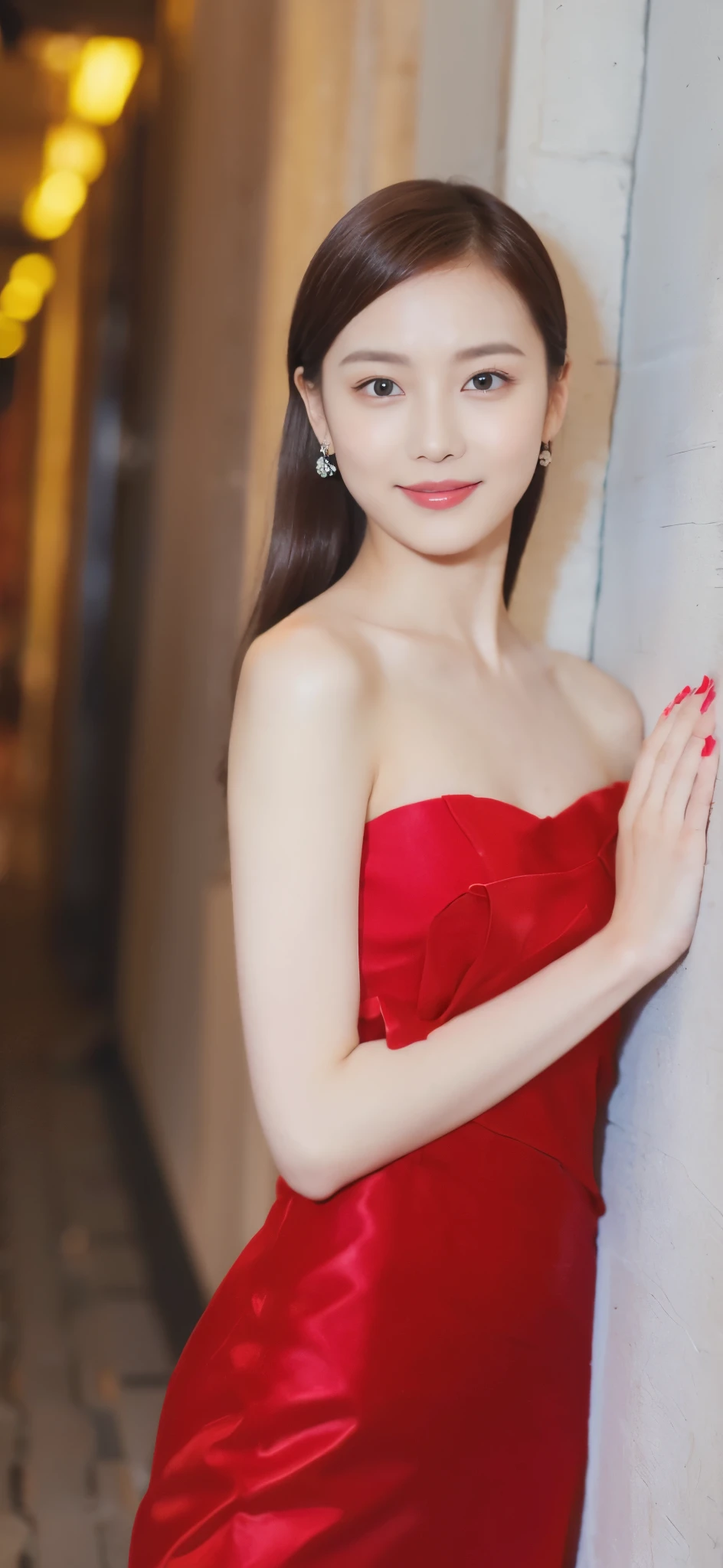 ((Masterpiece, Top image quality, high resolution、alone、skin shiny))(on the table, best quality, actual, super detailed, meticulous, high resolution, 8k wallpaper),huge breasts, Close-up portrait of a beautiful woman, like, smiling, light brown messy hair, Perfect dynamic composition, 美丽meticulous的眼睛, Just like the cover of a fashion magazine, on campus,Gorgeous costumes,hot stamping clothing,One of them is wearing a pink tulle dress,long black hair、8--old l wearing pink bow hairpin sitting on the ground holding balloons,The white buds do not exceed the knees,girl'bedroom,pink girl'Room decoration。