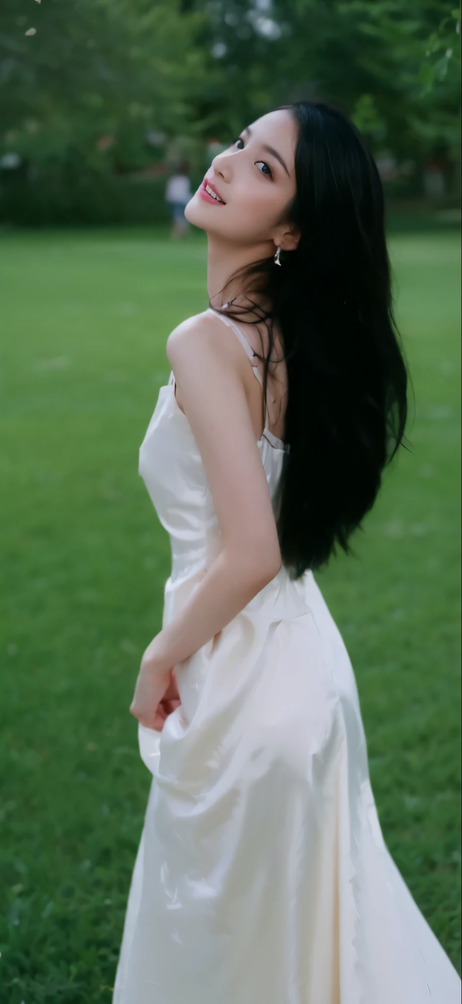 ((Masterpiece, Top image quality, high resolution、alone、skin shiny))(on the table, best quality, actual, super detailed, meticulous, high resolution, 8k wallpaper),huge breasts, Close-up portrait of a beautiful woman, like, smiling, light brown messy hair, Perfect dynamic composition, 美丽meticulous的眼睛, Just like the cover of a fashion magazine, on campus,Gorgeous costumes,hot stamping clothing,One of them is wearing a pink tulle dress,long black hair、8-year-old girl wearing pink bow hairpin sitting on the ground holding balloons,The white buds do not exceed the knees,girl'bedroom,pink girl'Room decoration。