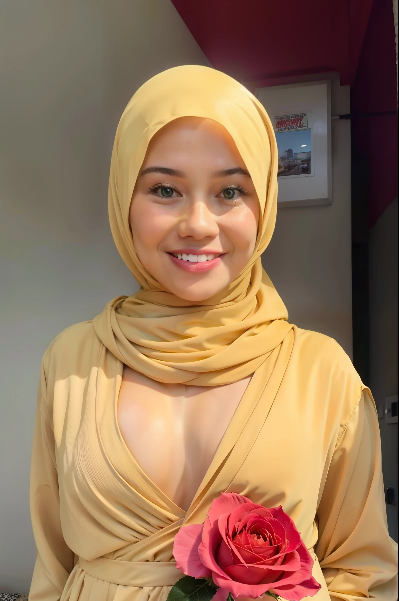SMILE Straddling Big ass ((SAGGY BREASTS)), BODYBUILDER  SMILE (HIJAB), (ROSE PANTIES PATTERN FLOWERS), NAKED AT FOREST & SMALL BOOTY, (THIN TINY TITS), ((FLAT CHEST)), NAKED BOXER LIGHT YELLOW, High Sneakers, GREEN, RED, YELLOW & BLUE, ORANGE, METAL, heavy pregnant, Long Dress