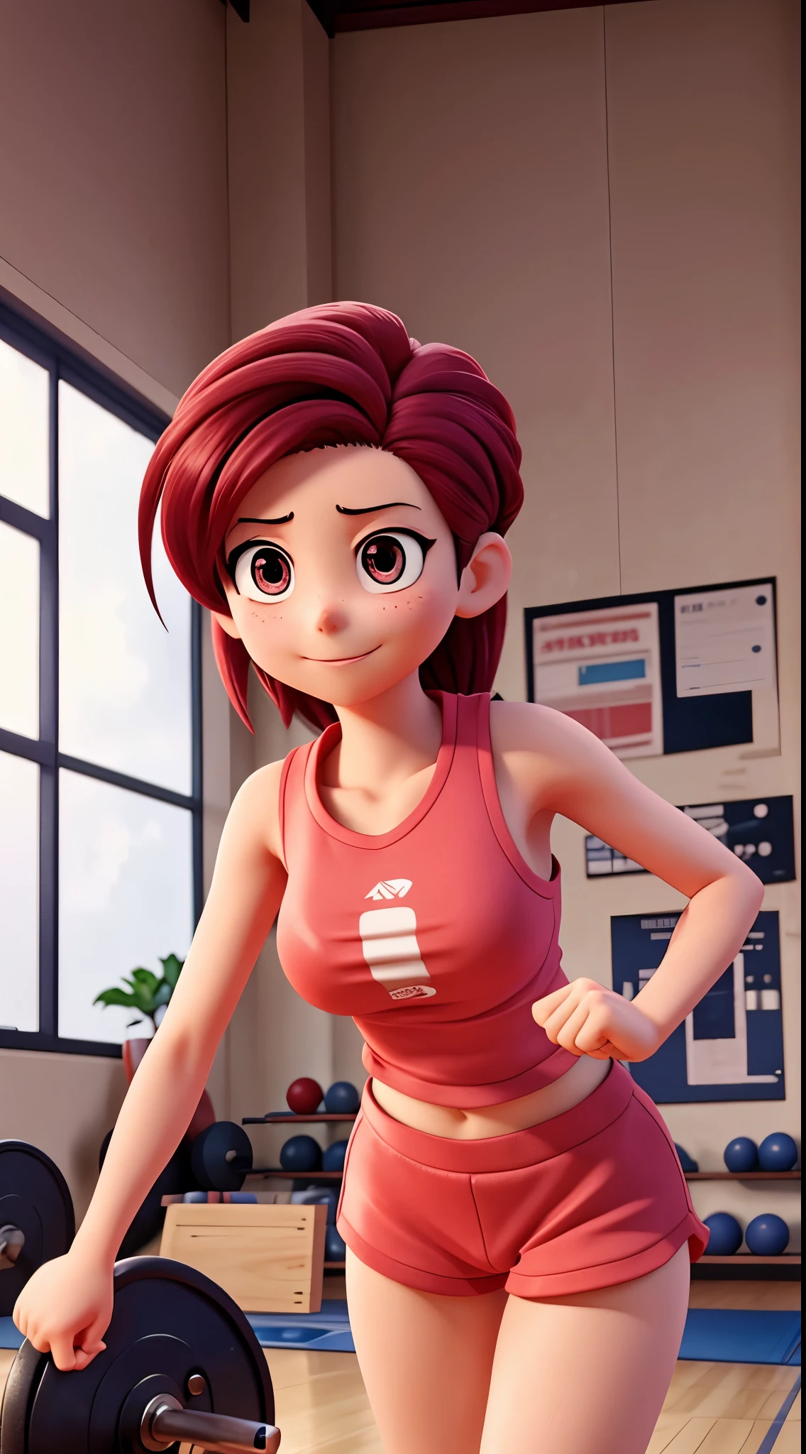 Momo Yaoyorozu, gym, perfect eyes, five finger.