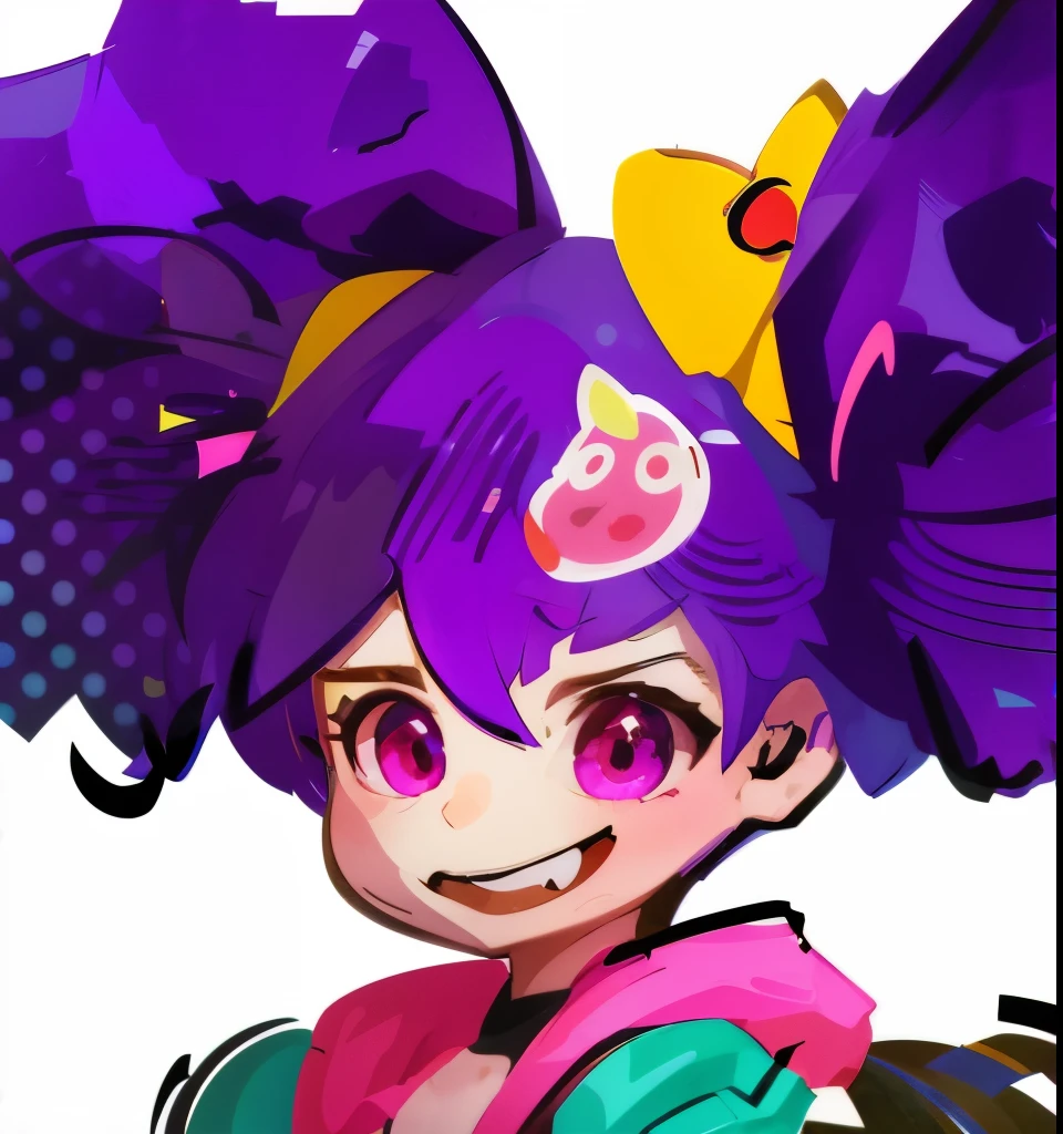 anime girl with purple hair and a purple bow, anime moe artstyle, inspired by Hikari Shimoda, digital anime illustration, , anime style. 8k, anime artstyle, stylized anime, game art!!, anime styled digital art, unknown artstyle, anime style 4 k, official artwork, cutecore clowncore, fantastic artstyle