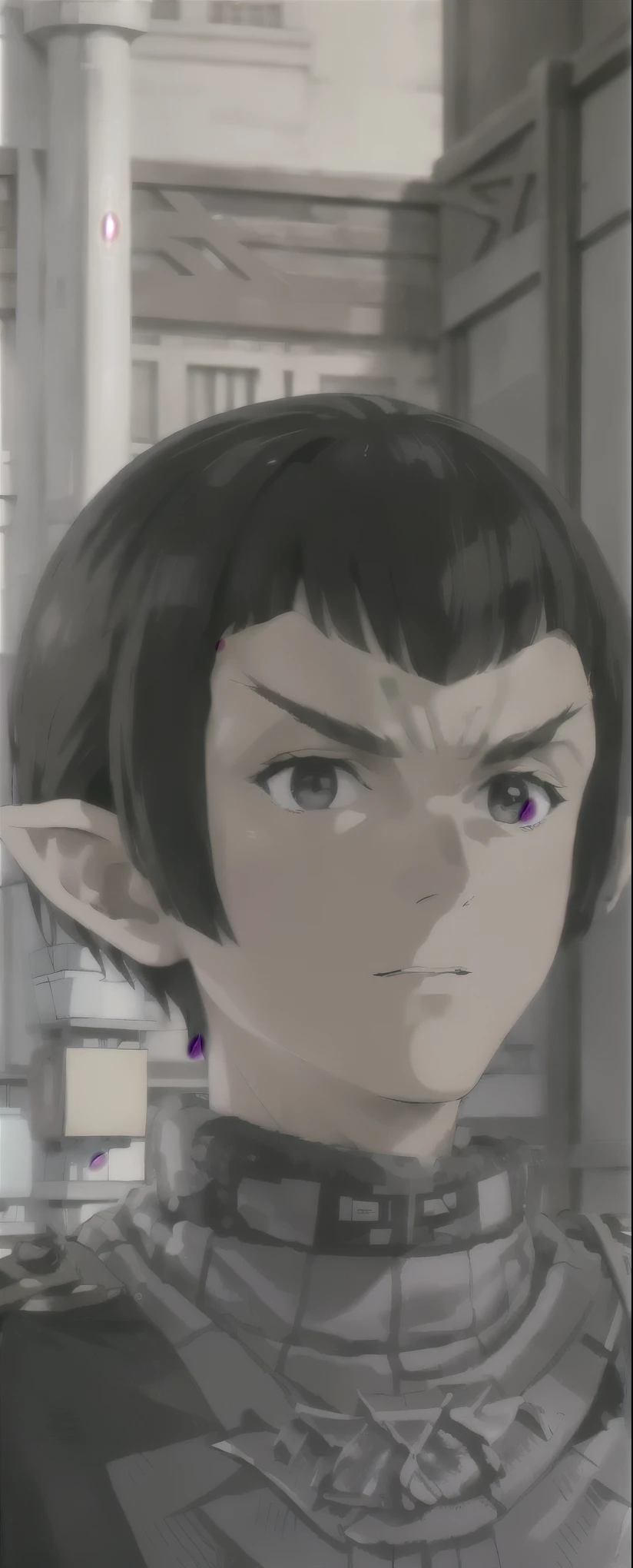wz_sousou_no_frieren_style romulan male pointy eyebrows pointy ears forehead ridge