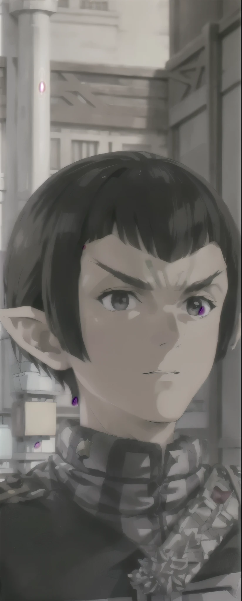 wz_sousou_no_frieren_style romulan male pointy eyebrows pointy ears forehead ridge