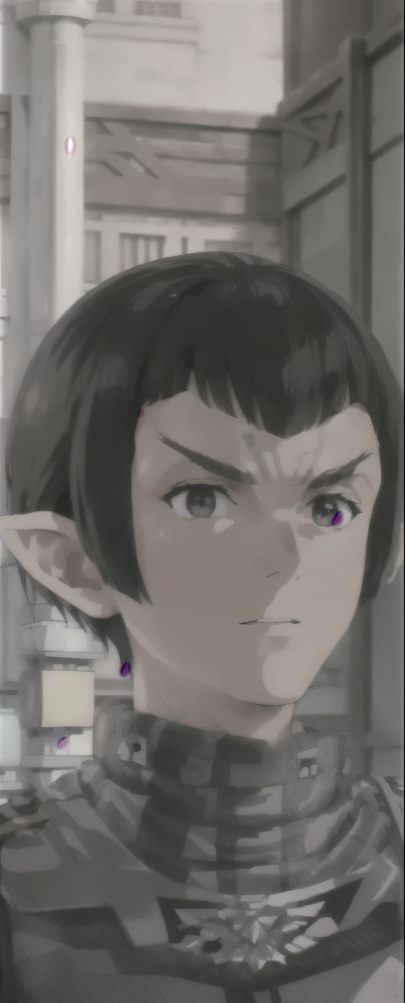 wz_sousou_no_frieren_style romulan male pointy eyebrows pointy ears forehead ridge