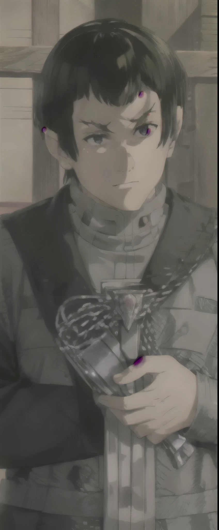 wz_sousou_no_frieren_style romulan male pointy eyebrows pointy ears forehead ridge