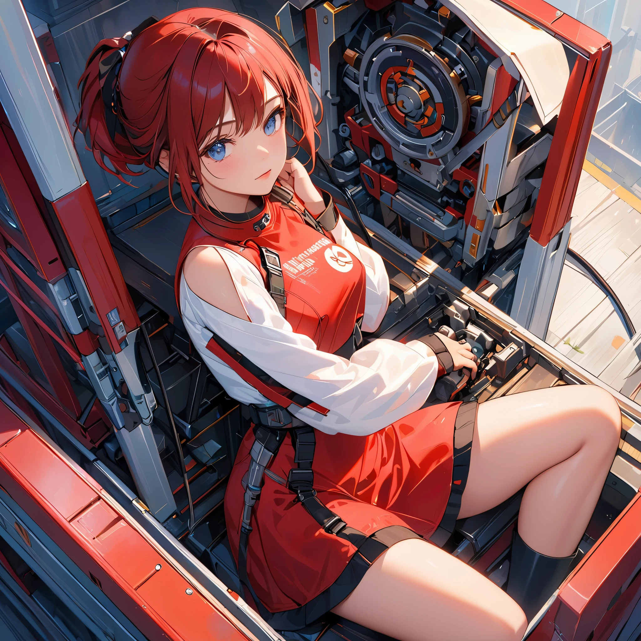 (((masterpiece))),(((bestquality))),((ultra-detailed)),(highlydetailedCGillustration),((anextremelydelicateandbeautiful)),(cutedelicateface),cinematiclight,((1mechanicalgirl)),solo,fullbody,(machinemadejoints:1.4),((machanicallimbs)),(explosedmuscles),(bloodvesselsconnectedtotubes),(abrainincontainer:1.3),((mechanicalvertebraattachingtoback)),((mechanicalcervialattachingtoneck)),((sitting)),expressionless,(wiresandcablesattachingtoheadandbody:1.5),smallbreasts,shorthair,(characterfocus),sciencefiction