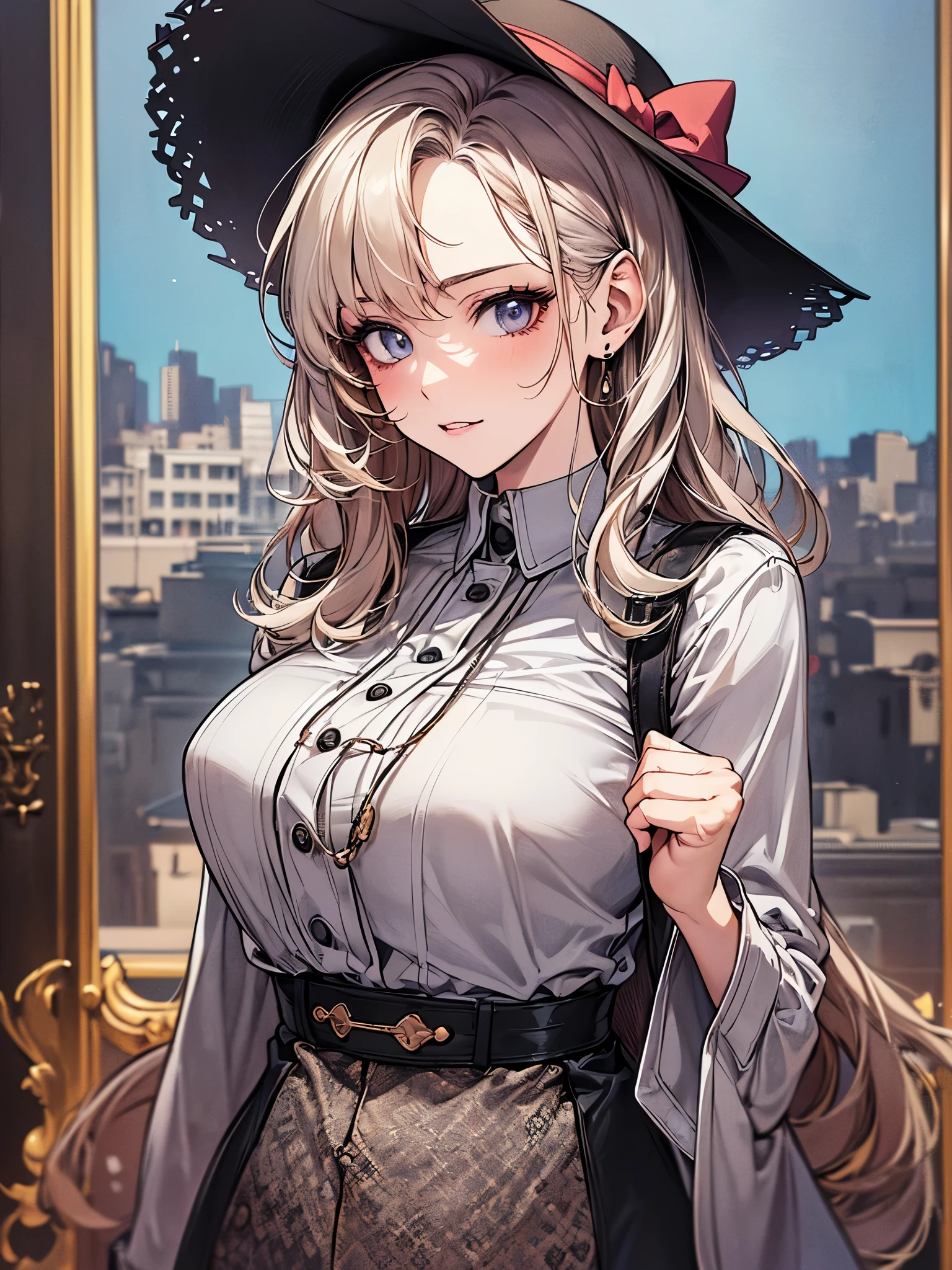 (from below:1.2),(from side:0.9), ((Face)), (Close-Up:0.4), (RAW photo:1.2), delicate and beautiful, wonderful, Fine detail, official art, huge file size, Ultra-detailed, very detailed girl, very detailed eyes and face, Bright on the face、Photorealistic perfect body、Ultra-high image quality、Ultra-high realistic image quality,(with sparkling eyes and a contagious smile),(her thin pubic hair:1.4),(Japan Gal:1.3)、(age face:0.8)、(Military uniform,)、(twin)、(medium-breasted:1.2)、(cleavage of the breast:1.0)、(Gravure Pose:1.4)、(Cowboy Shot、Thigh up:1.0)、Waist slender、(bangss)、(platina bronde hair color:1.1)、(voluminous curly hair:0.3)、(long hair:1.2)、(good lighting)、A smile、Gal Style Makeup、Gal style earrings、Gal style bracelet、(Gal style long necklace),happy smile, smiling,((Very happy smile))、Show shoulders、Complex patterns and transparent materials、Artistic depiction of seductive women, Emphasizes her charming silhouette,famous cafe background in italian,looking at viewer,