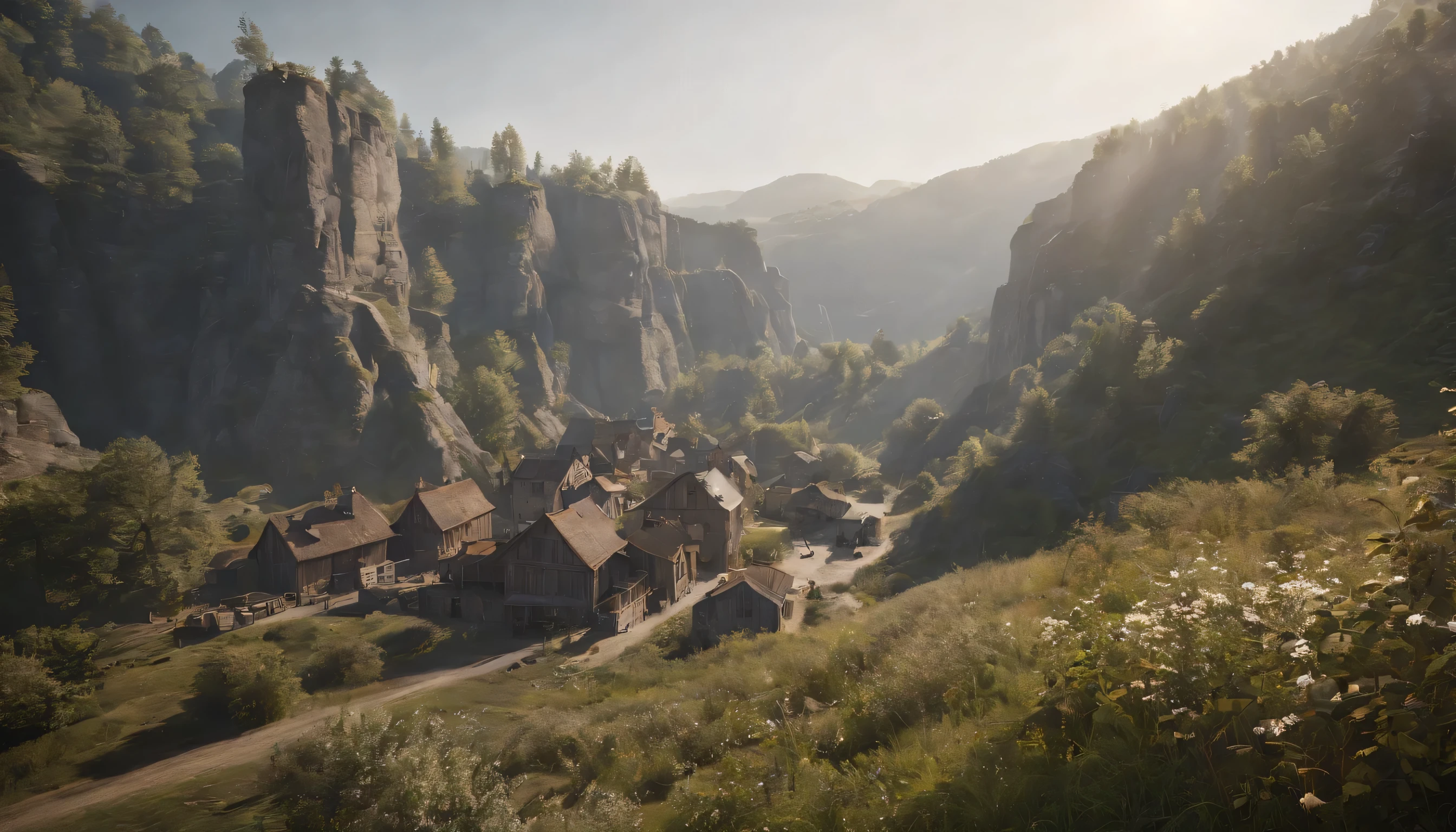 (Highly detailed CG Unity 8k wallpaper、masterpiece、highest quality、Super detailed)、(best lighting、best shadow、very delicate and beautiful)、highest quality、8k、Detailed facial depiction、masterpiece、highest quality、clear image quality、
Landscape of coal mine ruins and regenerated industrial zone in the Ruhr area。