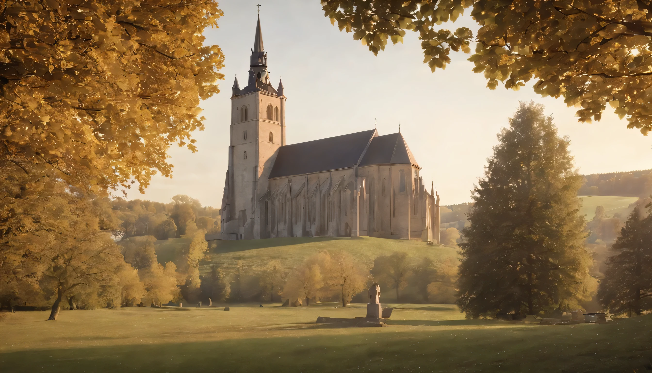 (Highly detailed CG Unity 8k wallpaper、masterpiece、highest quality、Super detailed)、(best lighting、best shadow、very delicate and beautiful)、highest quality、8k、Detailed facial depiction、masterpiece、highest quality、clear image quality、
saxony=View of the Luther Memorial Church and the old castle of Wittenberg, stop。