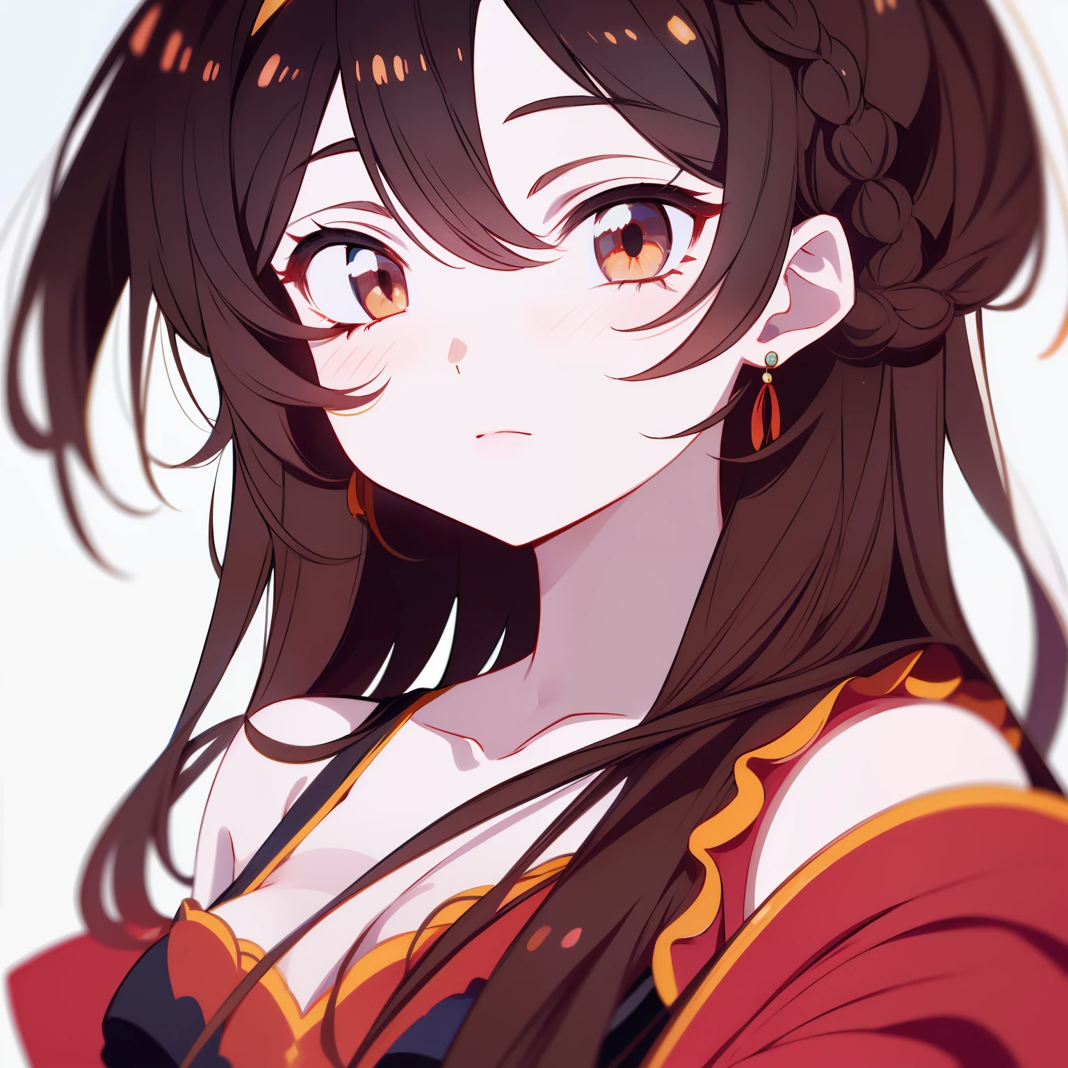 k hd,4k,El rostro es inexpresivo,estilo anime,cuerpo completo, white background, chizuru mizuhara