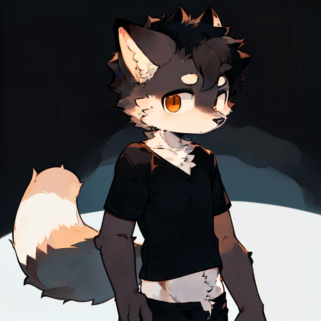 furry,1 boy,fur,body fur,alone,short sleeves,