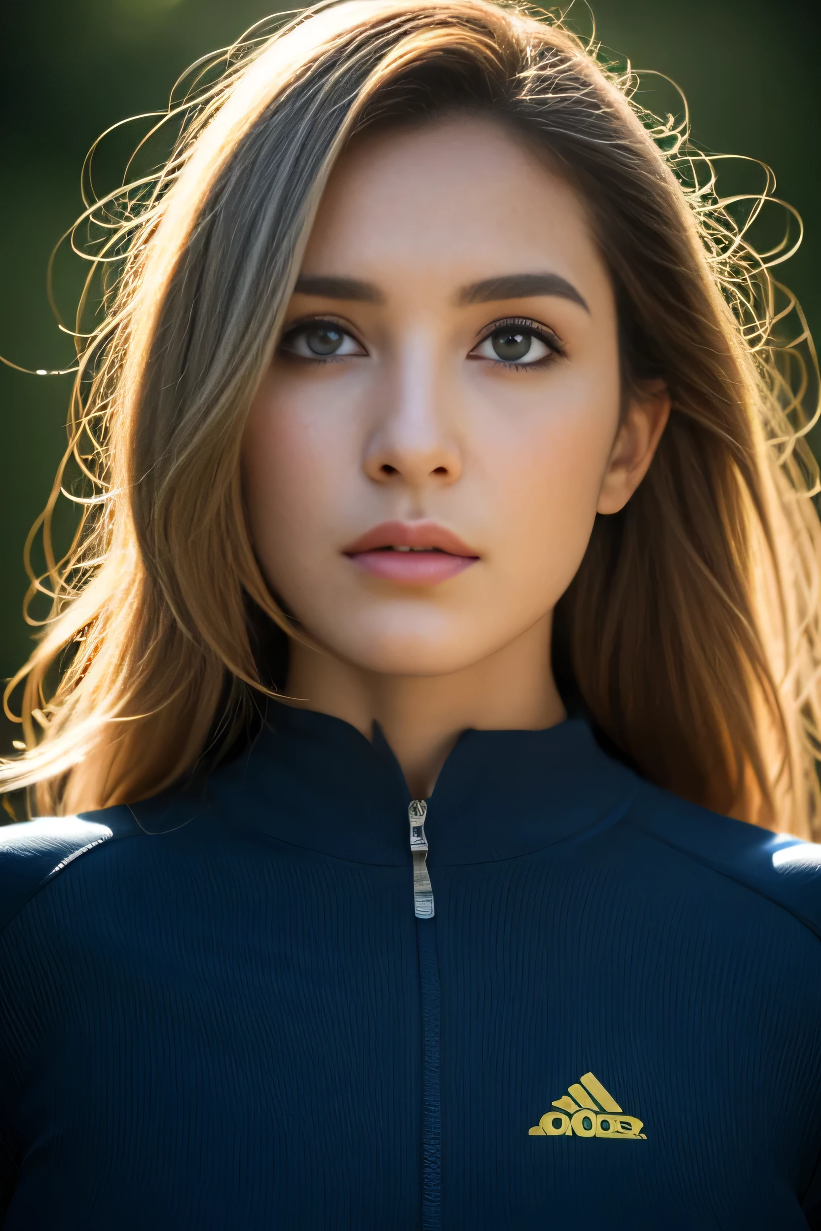 Hyperrealist portrait of female by david hockney and alphonse mucha,fantasy art, photo realistic, dynamic lighting, artstation, poster, volumetric lighting, very detailed faces, 4 k, award winning,, 1girl, in the dark, deep shadow, low key,cowboy shot,(official clothing:1.4) ,long hair,white hair,blue eyes