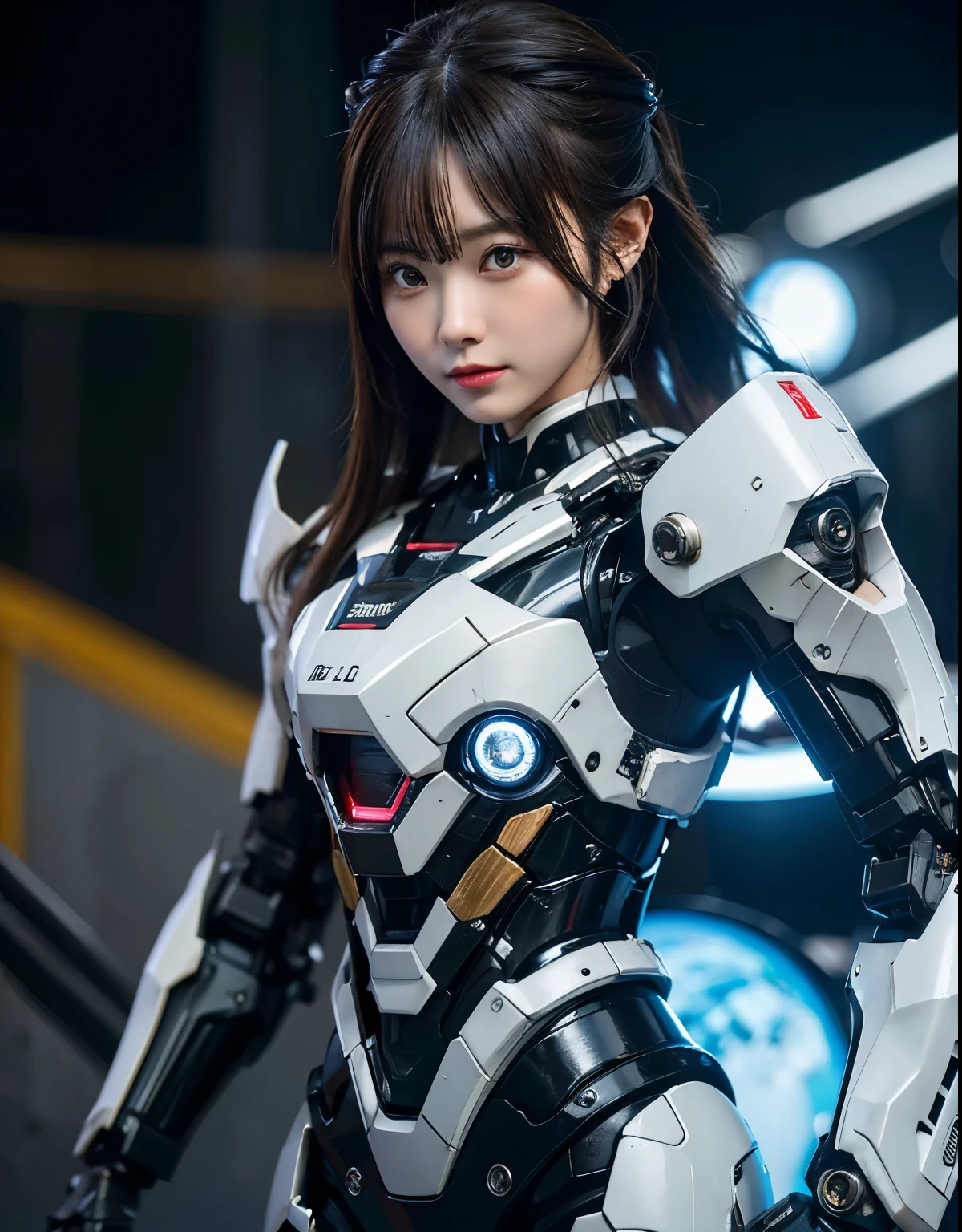 Super detailed, advanced details, high quality, 最high quality, High resolution, 1080p, hard disk, beautiful,(war machine),beautifulサイボーグ女性,Mecha cyborg girl,battle mode,Mecha body girl,She is wearing a futuristic war machine weapon mecha