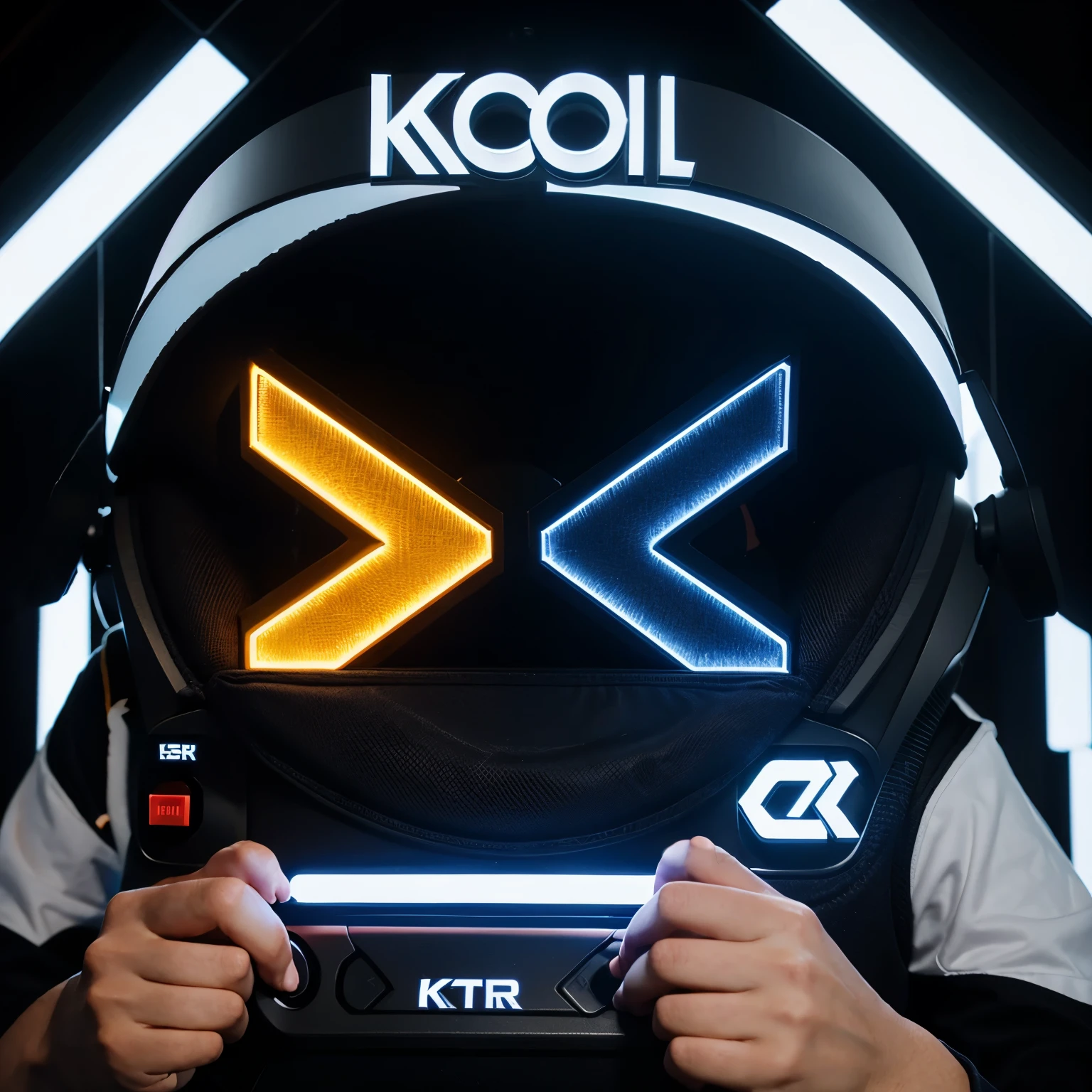 Gaming cool letter K and R (KR) logo