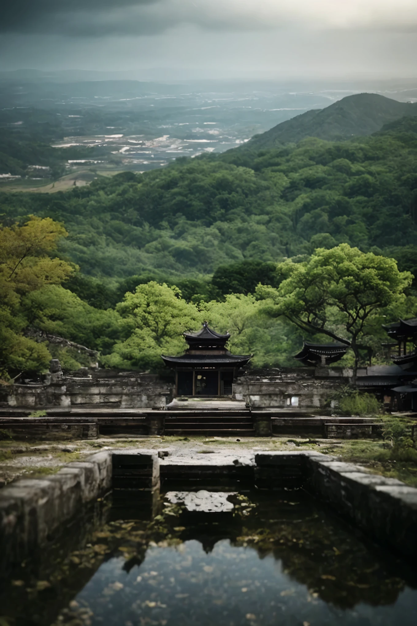 Amida Buddha, Big Buddha, Senju Kannon, Oparts, Super Ancient Civilization, High Rise, Japanese Style, Overgrown Post-Apocalyptic Ruins, Birds in the Sky, Rainbow, Waterfall :: Close Shot :: 3 5 mm, Realism, Octane Rendering, 8K, Exploration, Cinematic, ArtStation Trends, Realistic, 3 5 mm Camera, Unreal Engine, Hyper Detail, Photography - Realistic Maximum Detail, volumetric light, moody cinematic epic concept art, realistic matte painting, hyperphotorealistic, concept art, volumetric light, cinematic epic, octane rendering, 8k, corona rendering, movie concept art, octane rendering, 8k, corona rendering, Cinematic, ArtStation Trends, Movie Concept Art, Cinematic Composition, Ultra Detail, Realistic, Hyperreal, Volumetric Lighting, 8K