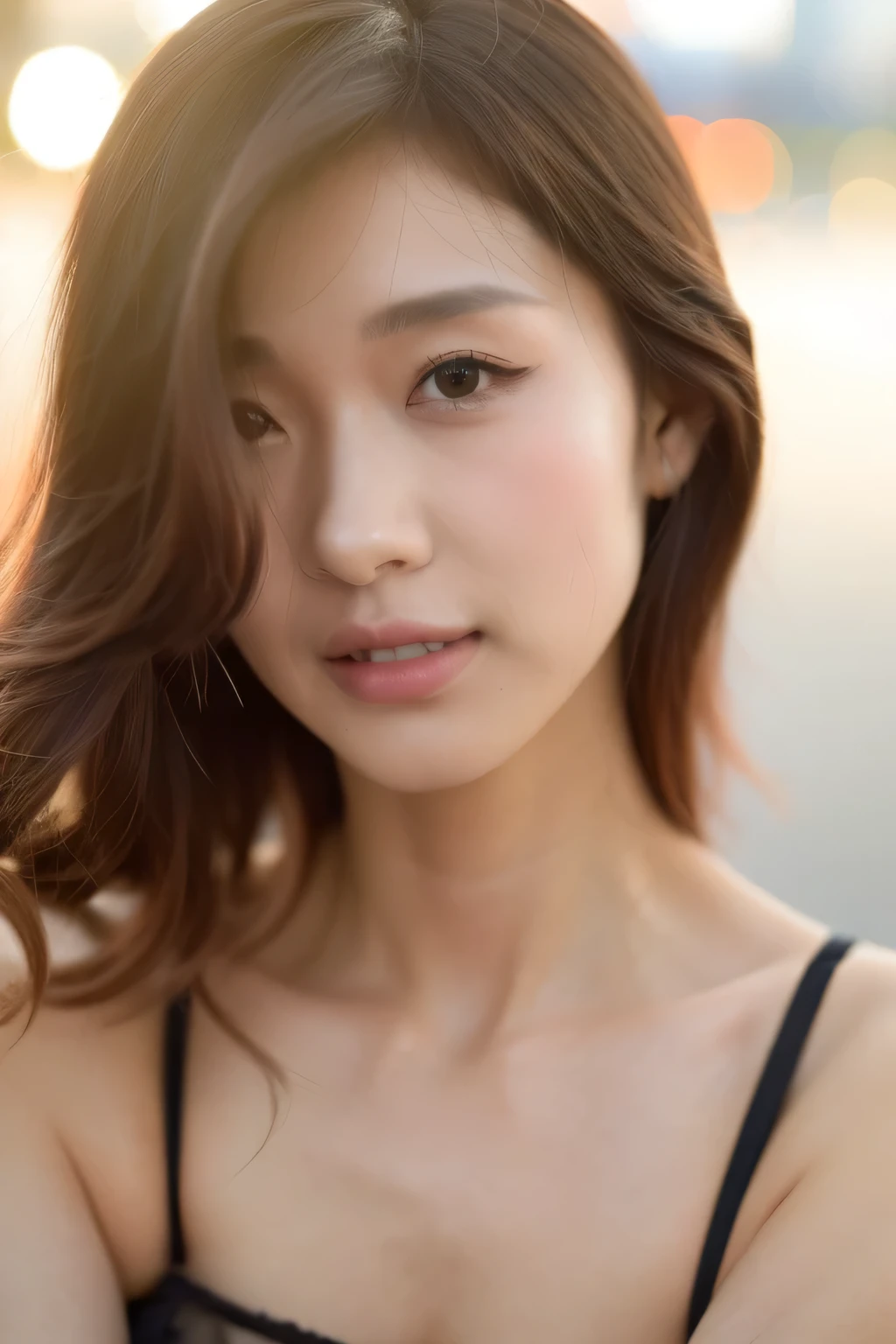 (((masterpiece))), top-quality, Extremely detailed, Detailed background, light rays, Very beautiful girl, japanese, 16 yo, Detailed face, Solo, smile, (Full body:1.3), (random hairstyles :1.2), (Young Face), (Perfect body:1.1), blouse, sunrise glow, Summer, in 8K, Wallpaper, amazing, finely detail, Ultra-detailed, 超A high resolution, Extremely detailed, Pure erotic face, extremely detailed eye and face, Beautiful detailed eyes, highly detailed skin, No makeup, (Natural Skin),