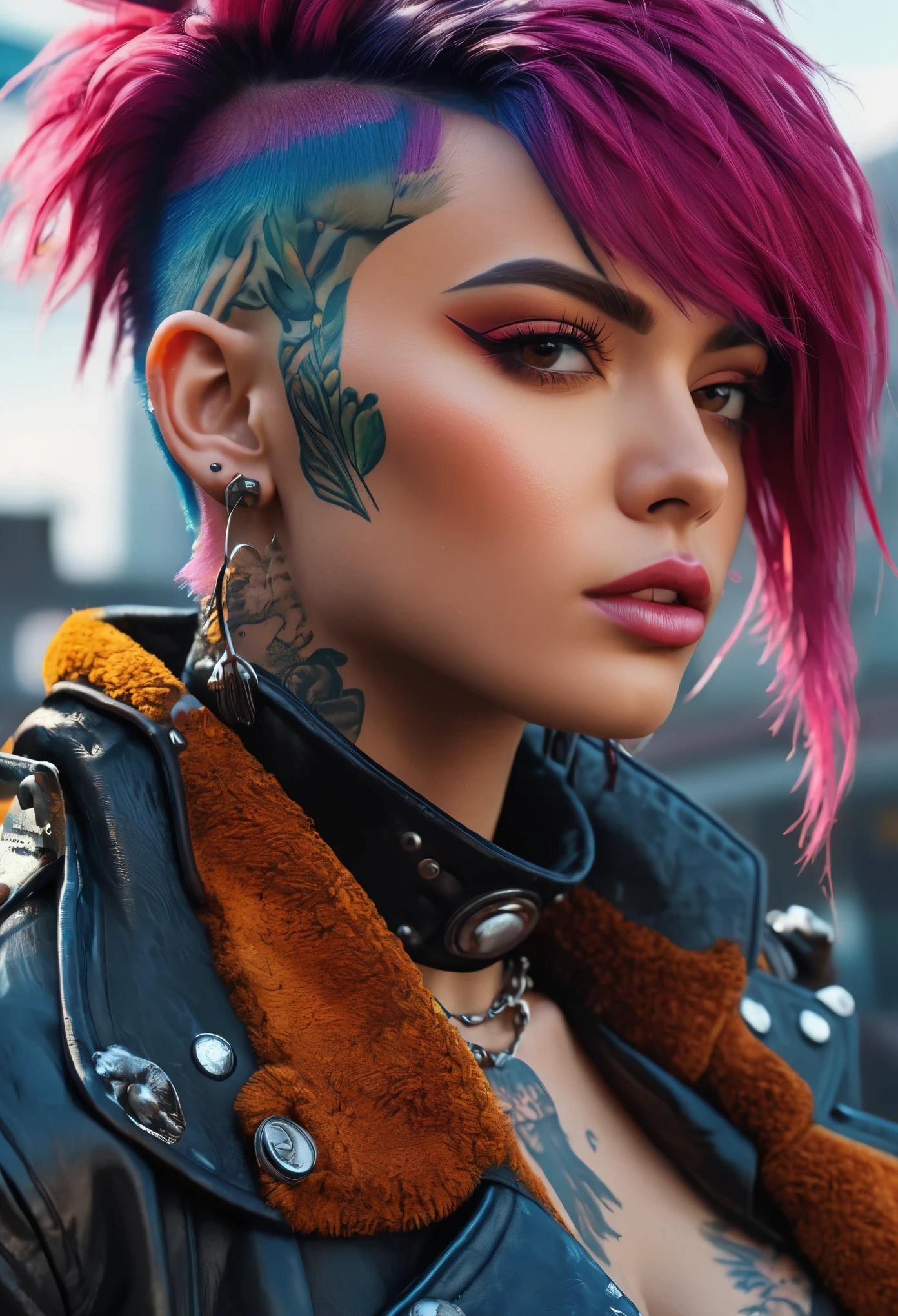 create an image demonstrating the style of ((Cripplepunk)) style, hyper realism, 8k high definition, vibrant colors, sharp focus, insanely detailed