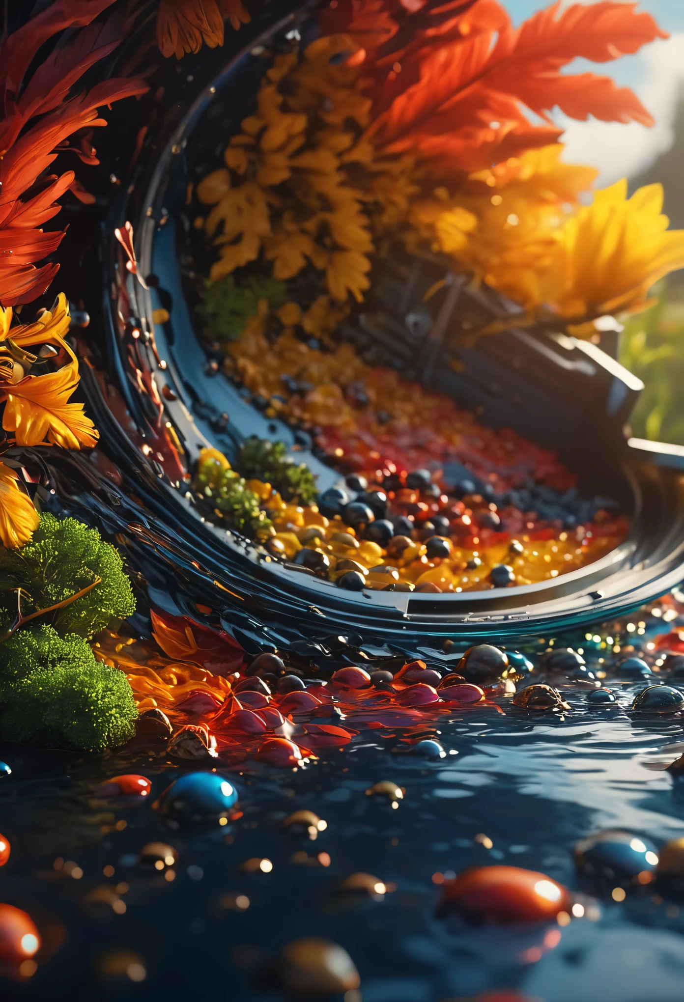 create an image demonstrating the style of ((Crowcore)) style, hyper realism, 8k high definition, vibrant colors, sharp focus, insanely detailed