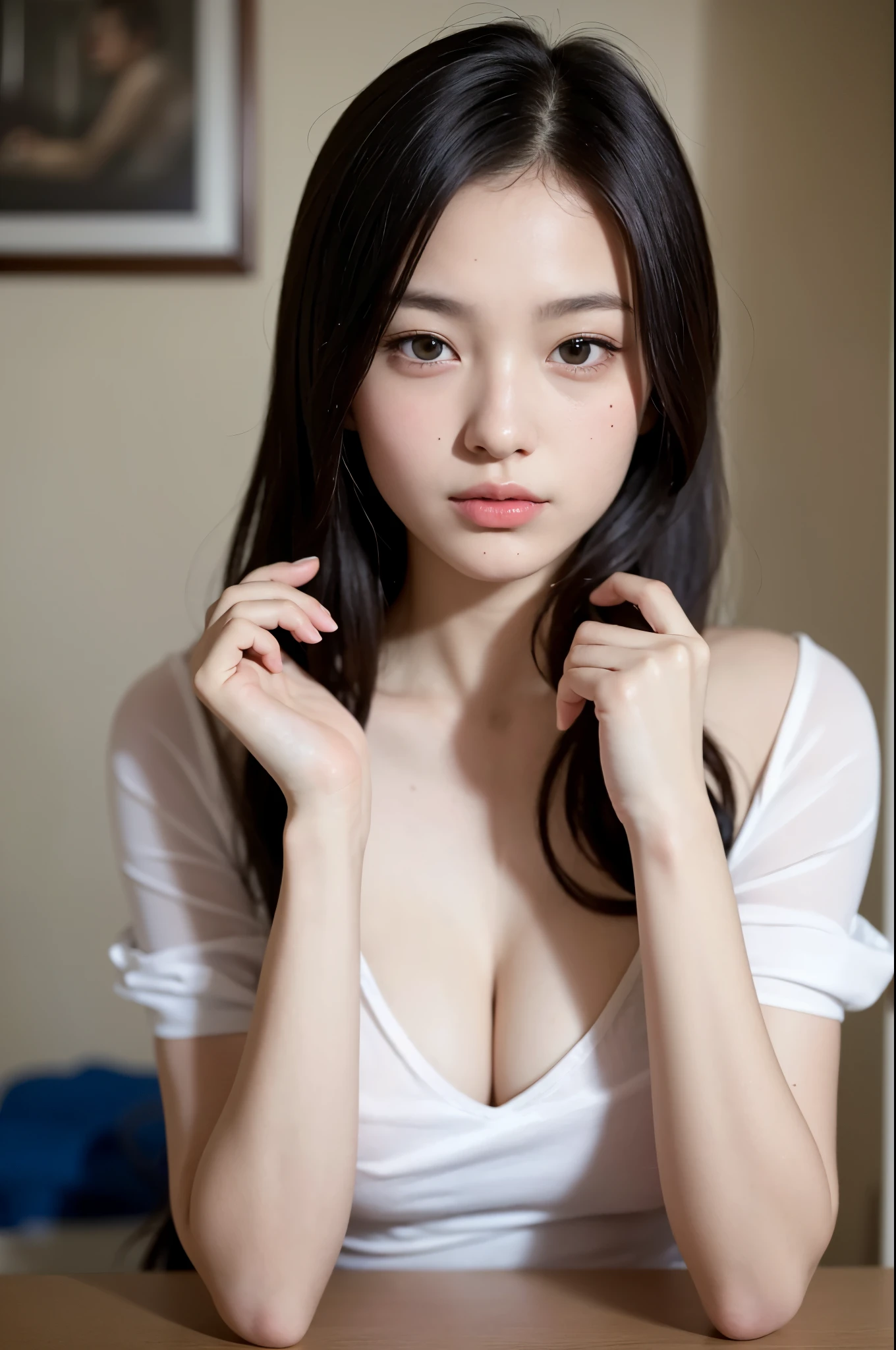 ((1 Russian age girl)), fantastic beautiful, amazing beauty、slim, , soft light, ((david hamilton style)), close up photo, table top, 最high quality, Photoreal, RAW photo、8k, High resolution, fine skin, 8k UHD, Digital single-lens reflex camera, soft lighting, high quality, film grain, Fujifilm XT3, whole body, naked, at the park