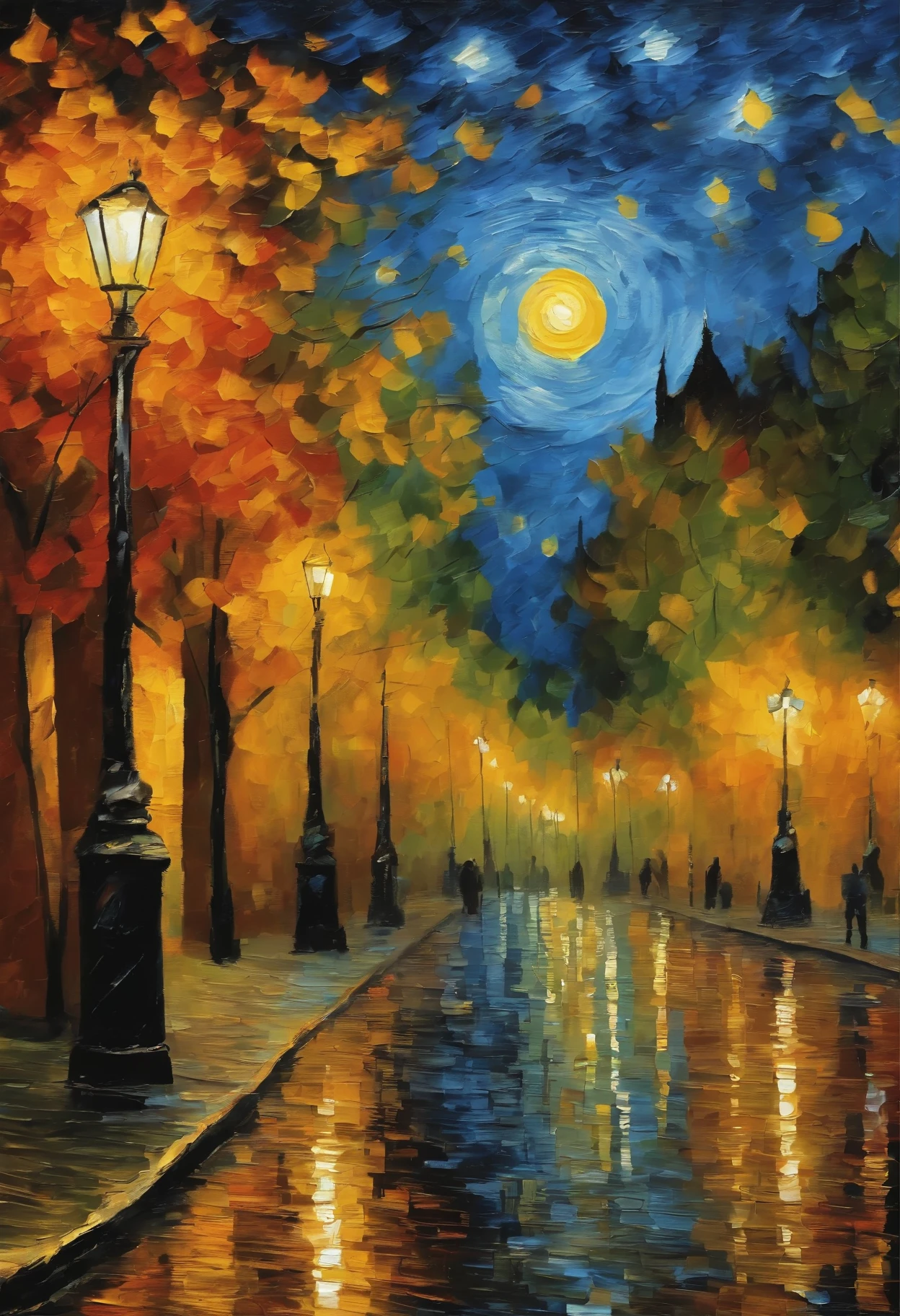 Van Gogh's exceptional production quality's Gerasova version, van gogh starry night style