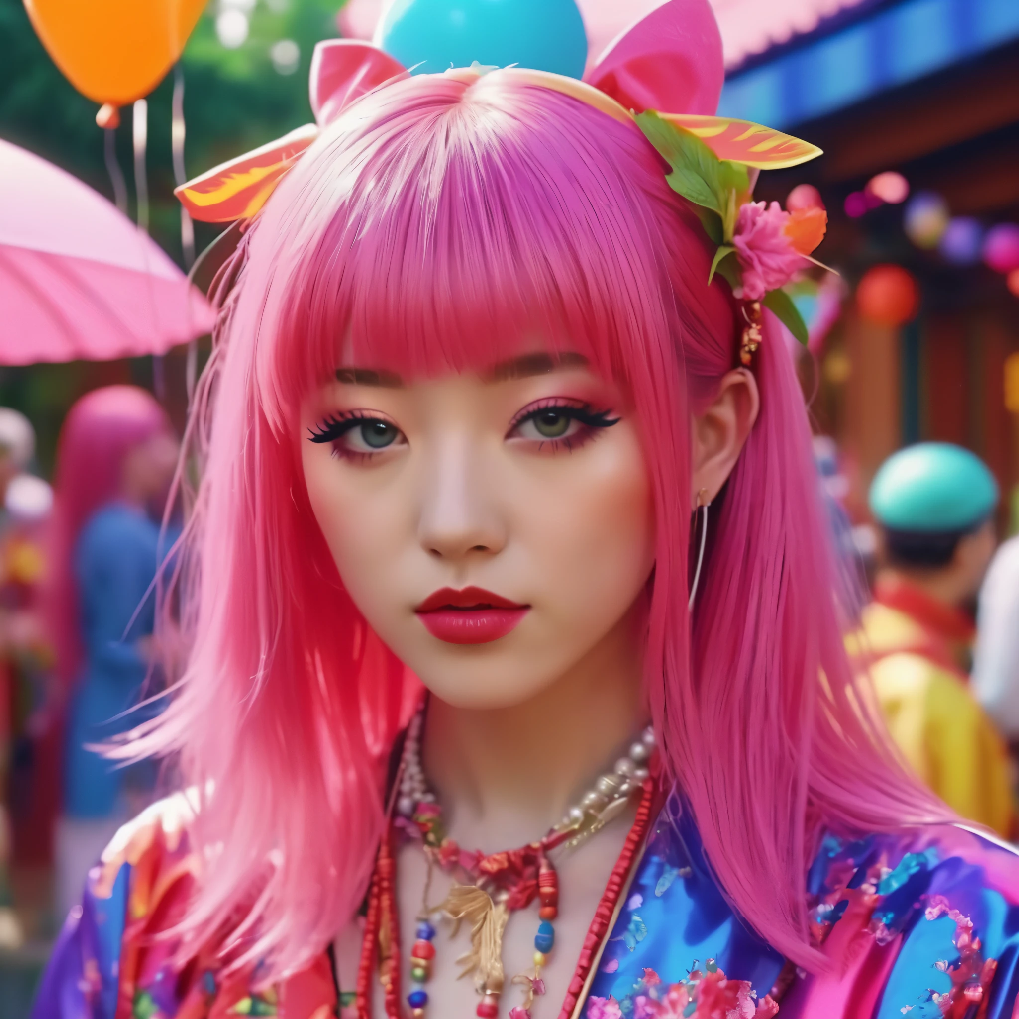 create an image demonstrating the style of ((Cult Party Kei)) style, hyper realism, 8k high definition, vibrant colors, sharp focus, insanely detailed