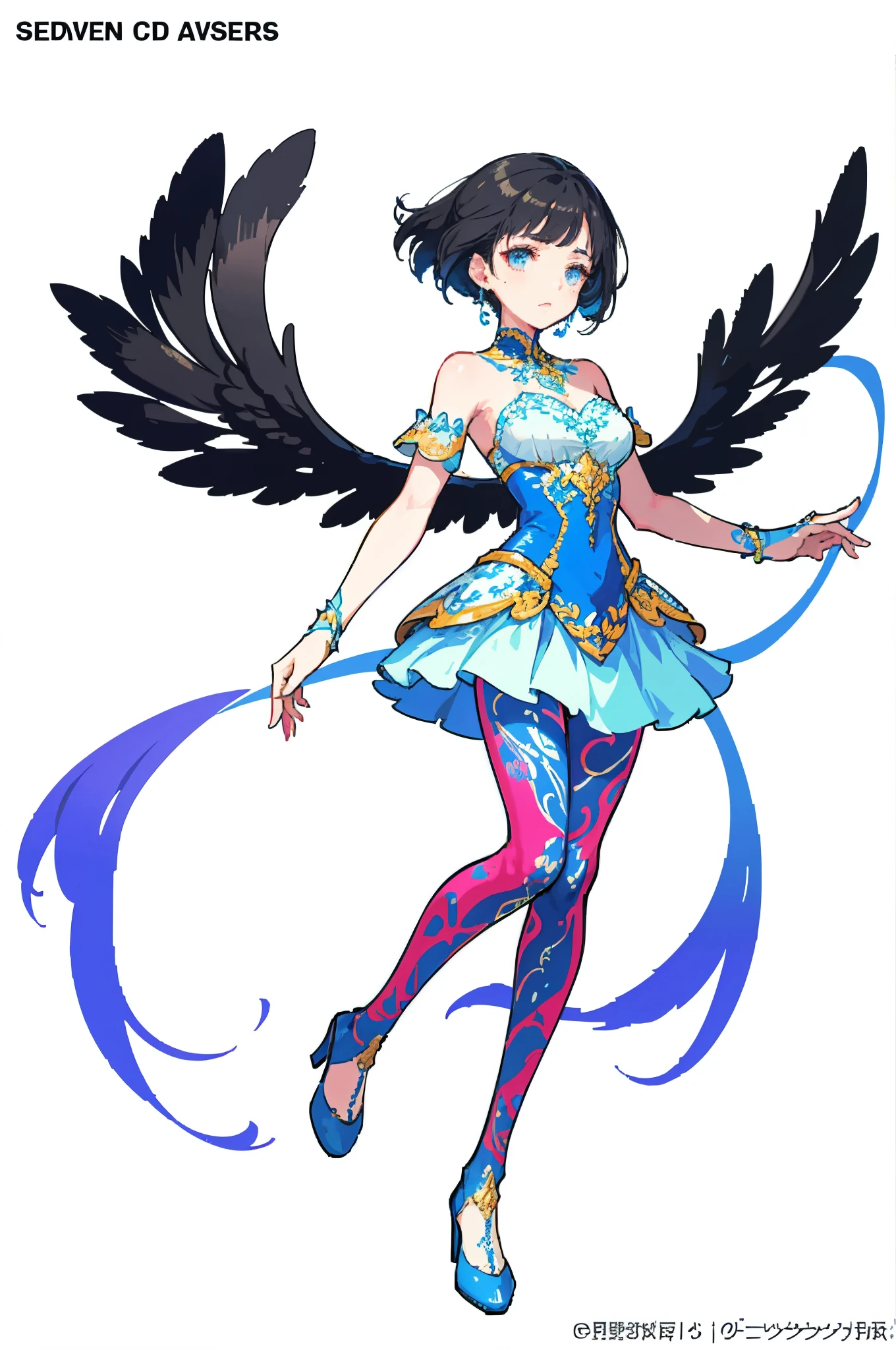 (official art：1.5，best quality，fine details)a beautiful girl，White background，diva，Sing，Manners are elegant，With a touch of sadness on his face，floating in the air，Perfect body，clear face，Elegant and smooth，Ultra-clear，Ultra-detailed image quality，masterpiece，Full body painting，Super details，HD