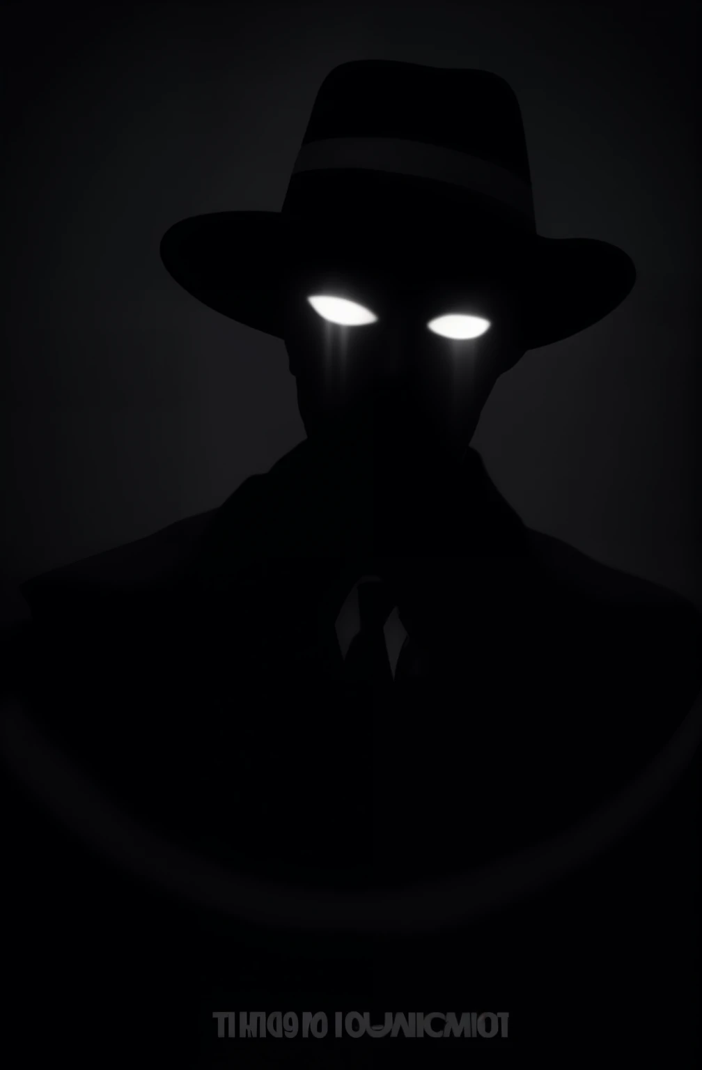 Black and white photo of a man wearing a hat and suit, Dark faceless people, Neo - black, No faces visible, No faces, Noir Detective and a fedora, Silhouette of a stranger, The new black, Mysterious Man, New black style, No eyes, Noir Detective, A mysterious and strange character, Mysterious detective, in the dark