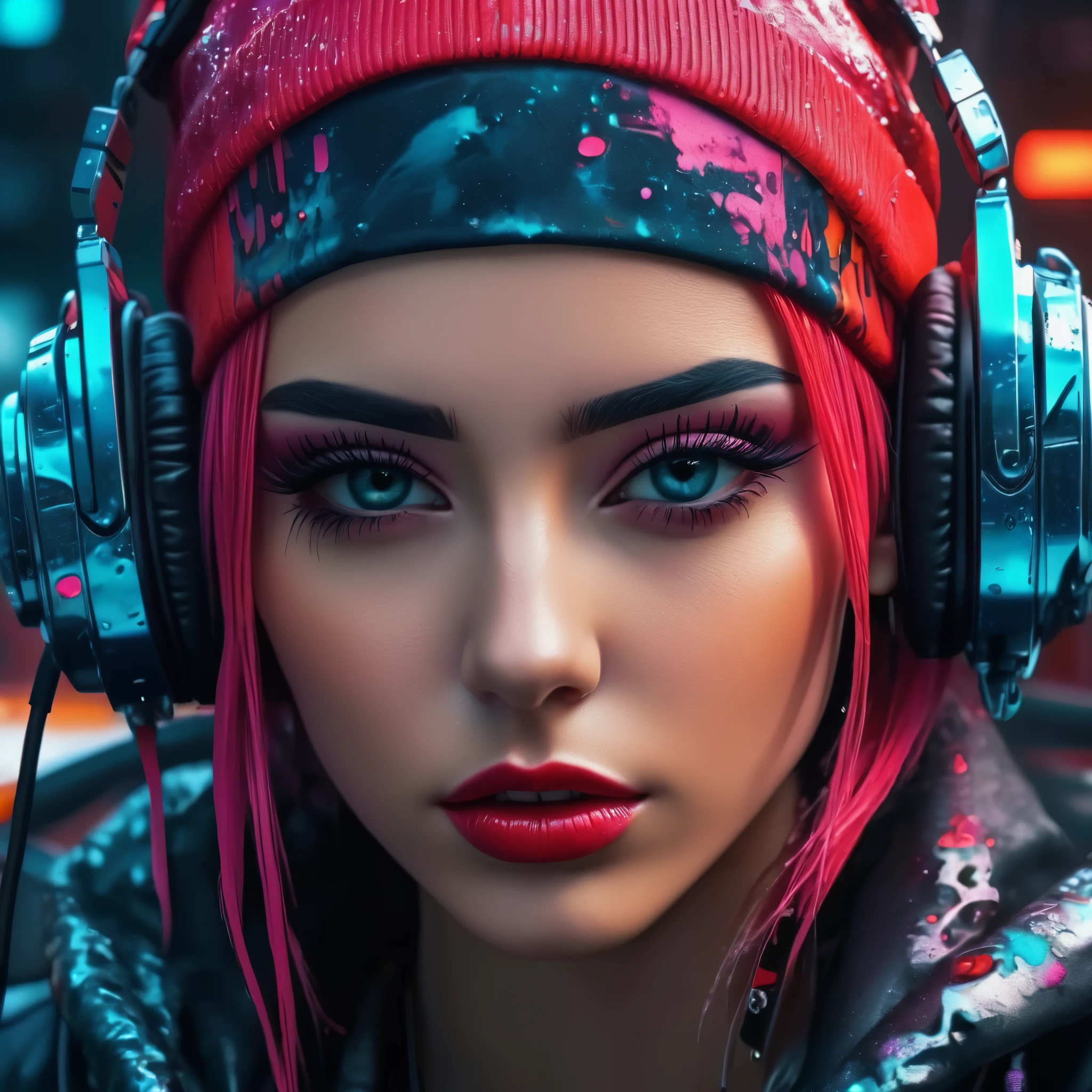 create an image demonstrating the style of ((Cyber Grunge)) style, hyper realism, 8k high definition, vibrant colors, sharp focus, insanely detailed