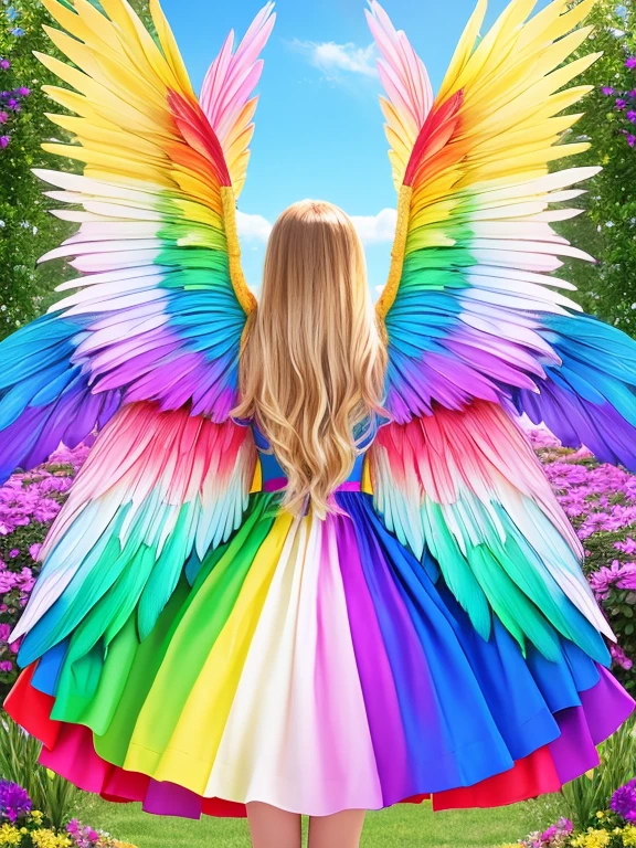 Bright wings: Its wings shine, On hit, Rainbow colors are reflected. These magic wings are, She can fly over enchanting gardens and far-flung places in her adventure.