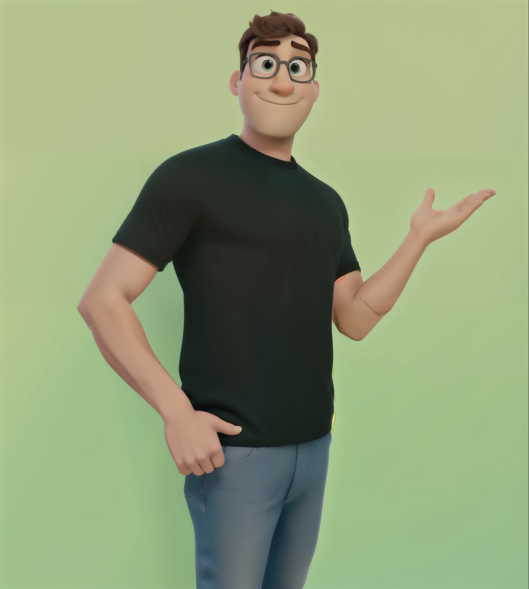 Um homem estilo Disney Pixar, alta qualidade, melhor qualidade