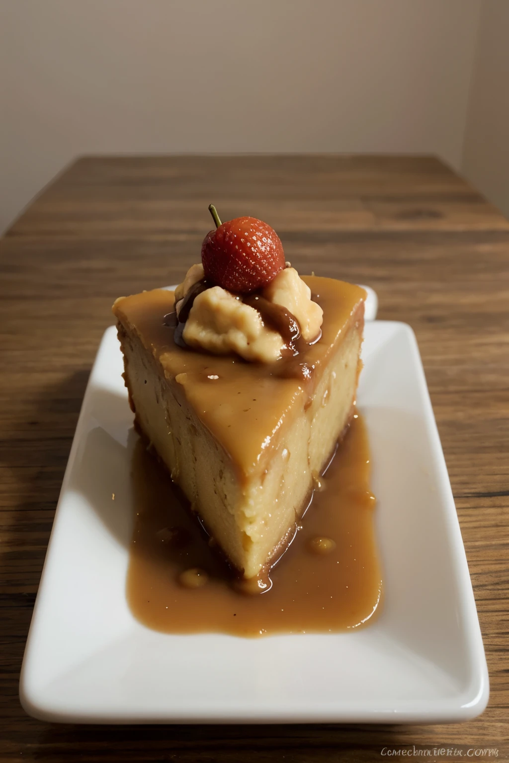 flan sin fondo publicidad de forma rectangular
