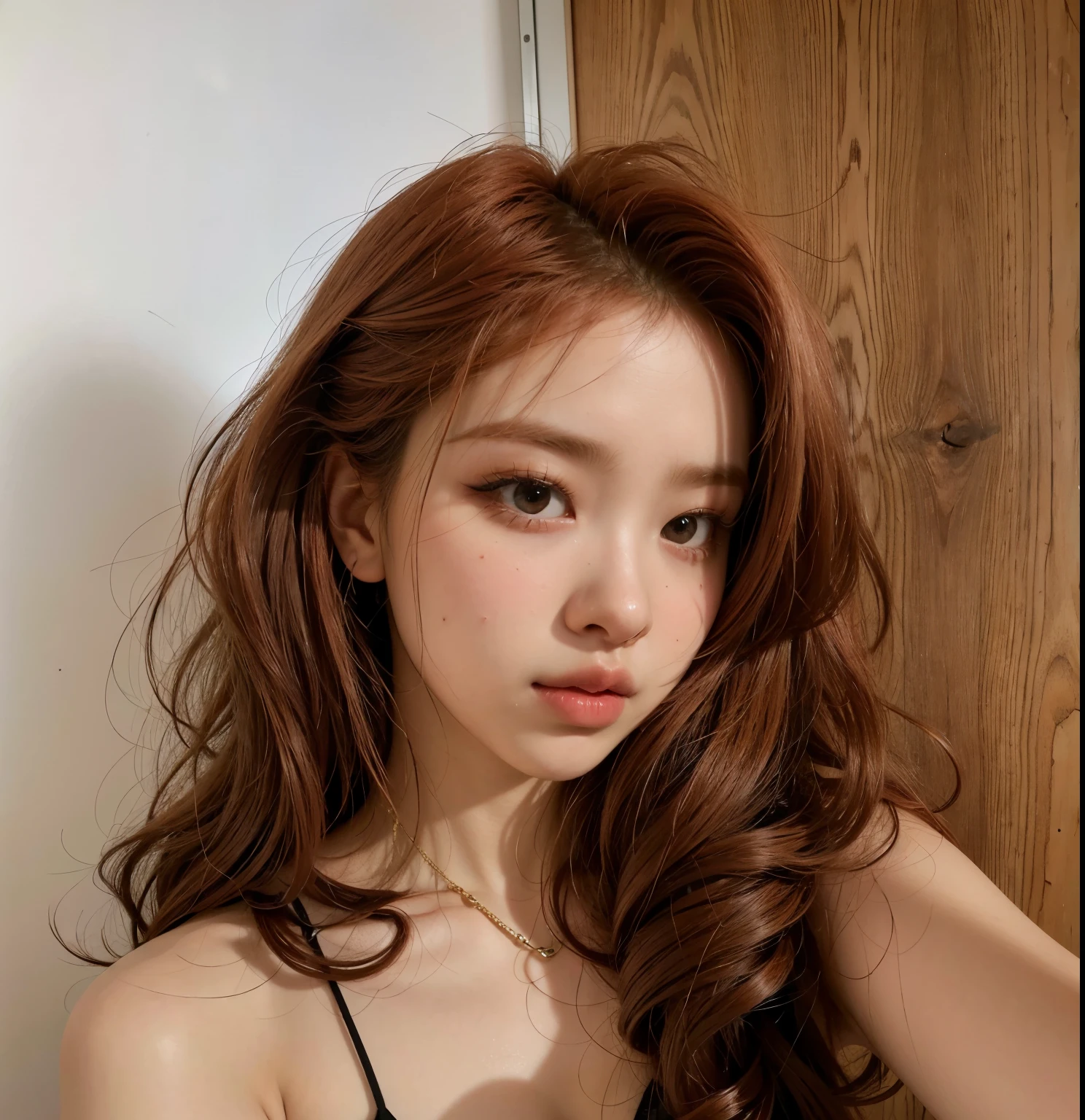 Jennie com cabelo cacheado ruivo Jennie Blackpink ruiva cabelo cacheado cachos