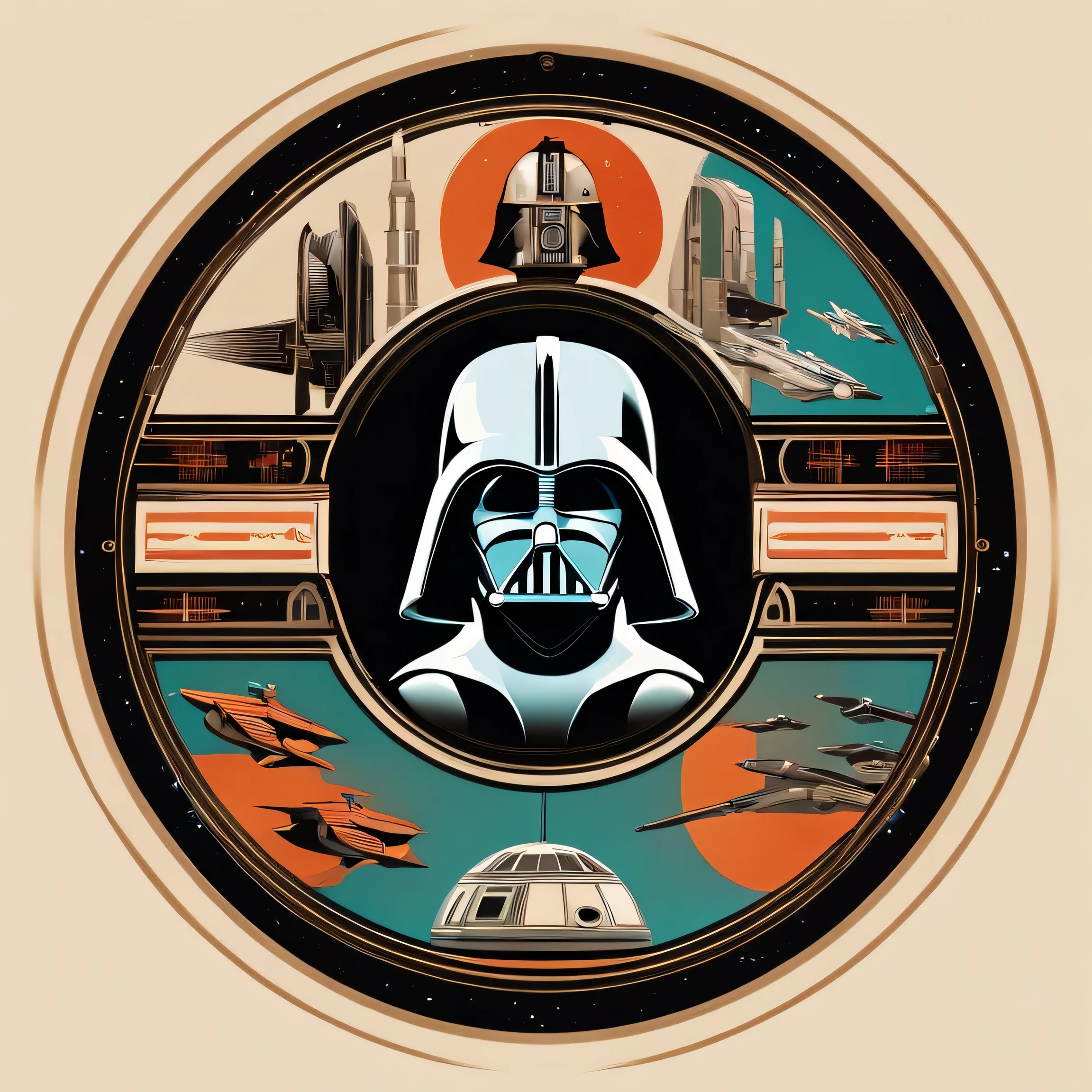 retro vintage star wars design